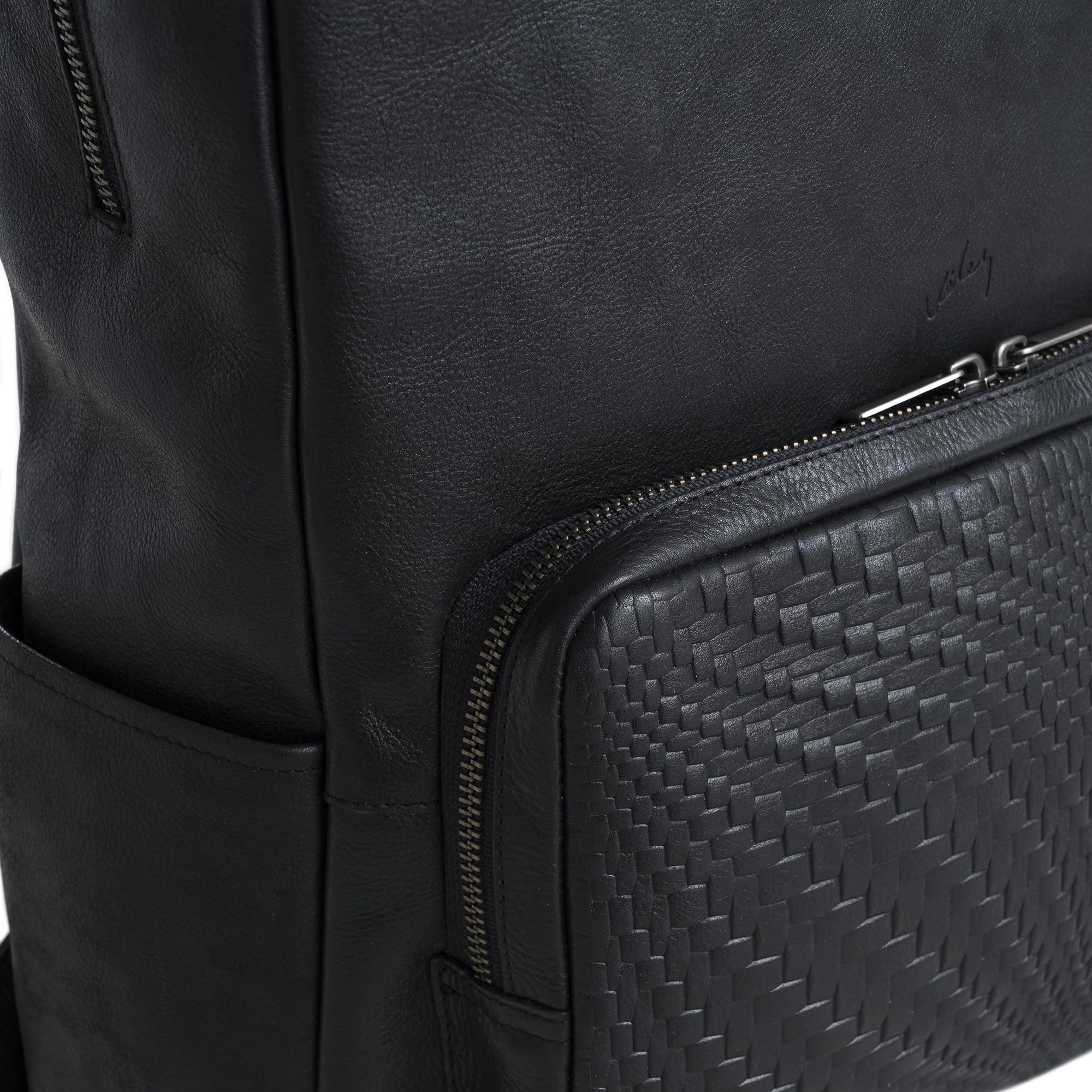 VELEZ Genuine Black Top Grain Leather Mini Backpack for Women - Small Shoulder Bag Purse Fits 11 Inch Tablet - Stylish Designer Handbag for Ladies - Perfect for Work, Travel & Daily Use