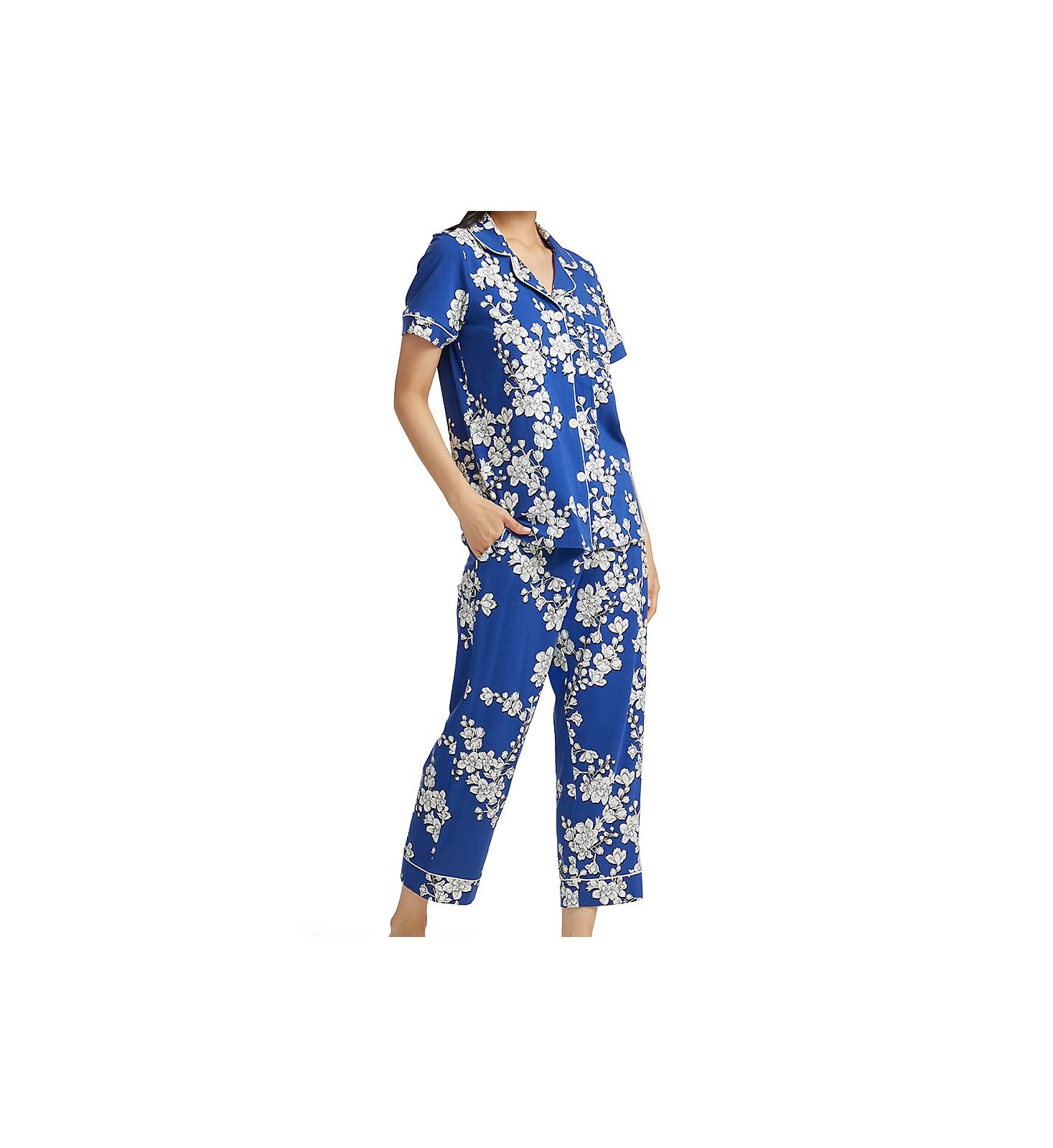 BedHead Pajamas Women's Short Sleeve Cropped PJ Set - Soft Cotton Spandex Blend Sleepwear for Women - Perfect for Lounging, Sleepovers & Cozy Nights