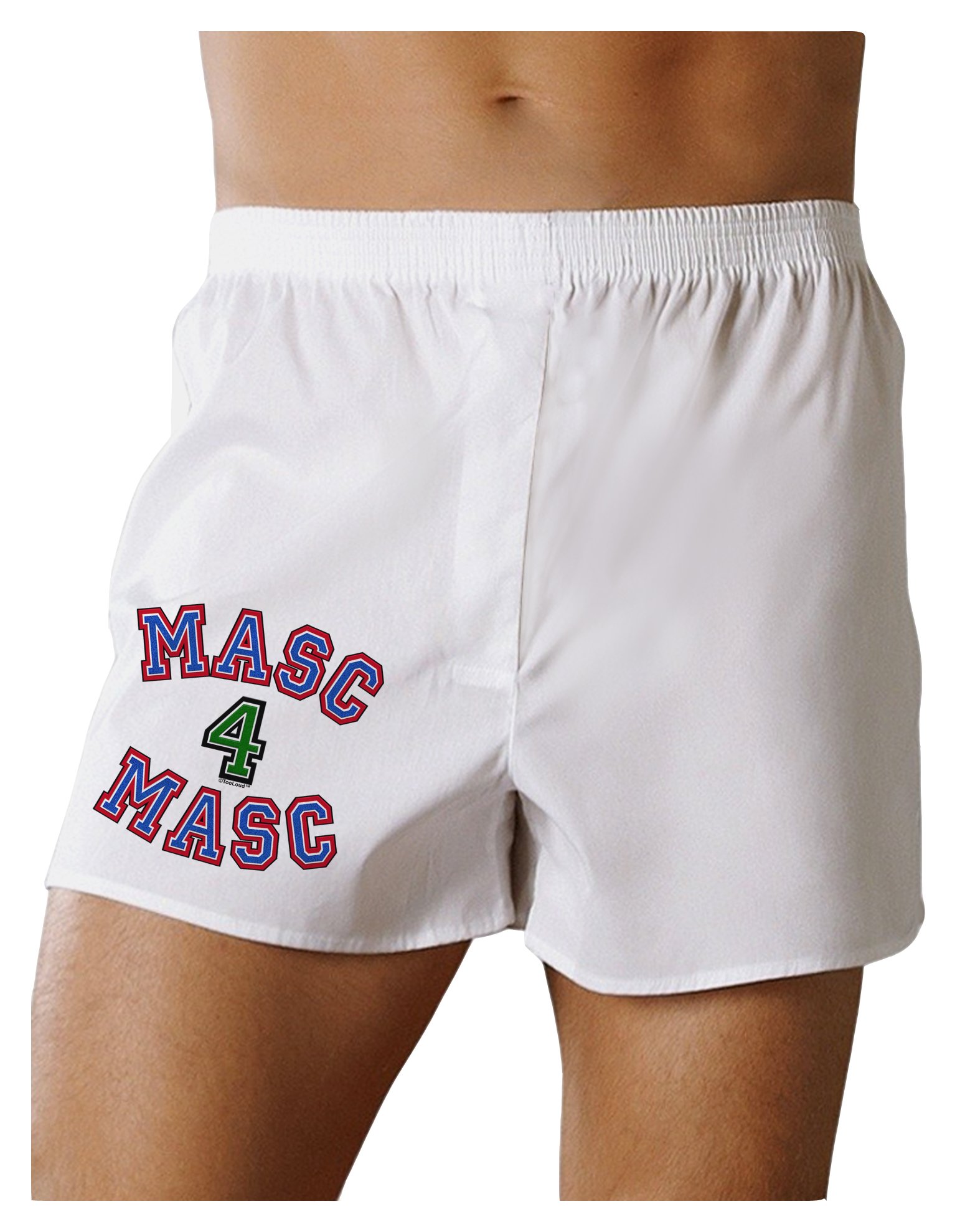 TooLoud Masc 4 Masc Men's Boxer Shorts - Comfortable Cotton Underwear for College Students & Everyday Wear - Perfect for Gym, Sleep and Casual Outfits
