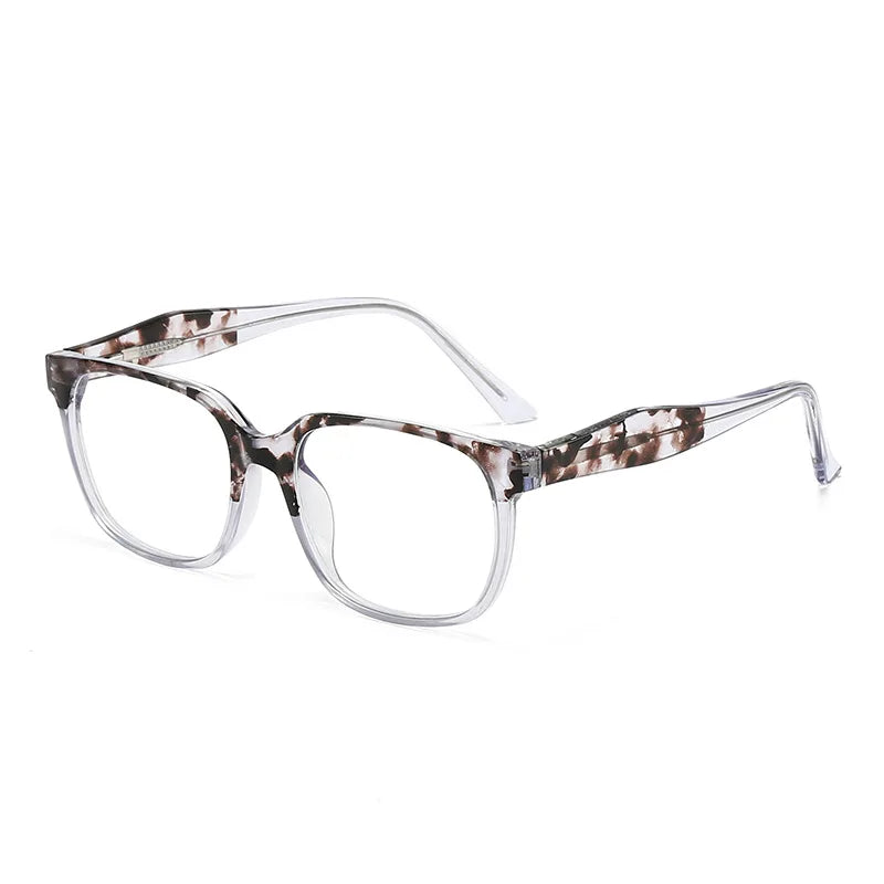 CCspace Women's Full Rim Square Polycarbonate Eyeglasses Frame - Lightweight & Durable Glasses for Women - Perfect for Reading, Working & Daily Wear (Style 301382)