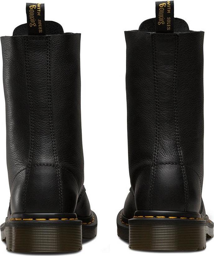 1490 Virginia 10-Eye Leather Combat Boots for Women - Vintage Style Lace-Up Ankle Boots | Perfect for Punk Fashion, Rock Concerts & Everyday Streetwear