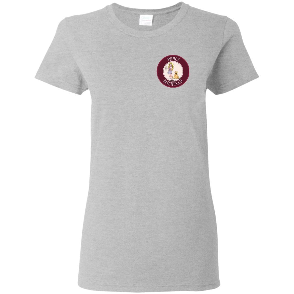 Funny Count Me In Ladies T-Shirt for Wine & Dog Lovers | Hilarious Gift for Women | Perfect for Wine Parties & Pet Lovers