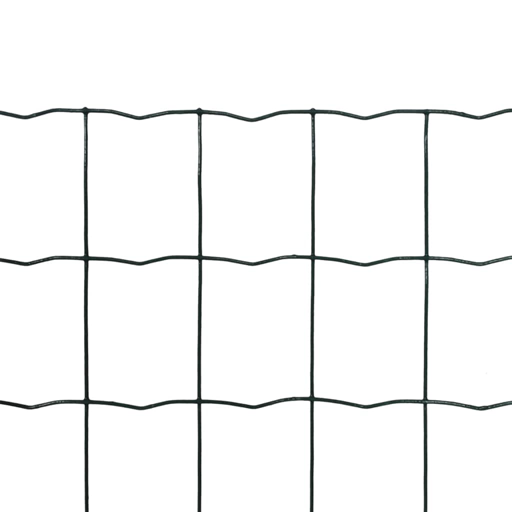 Heavy Duty Green Chicken Wire Fence - 82ft x 3.9ft Steel Mesh for Garden Protection Against Rabbits, Snakes, Rodents, Moles, Raccoons & Weasels | Raised Bed Barrier, Euro Fence, Poultry Netting for Backyard, Farm & Vegetable Garden Security