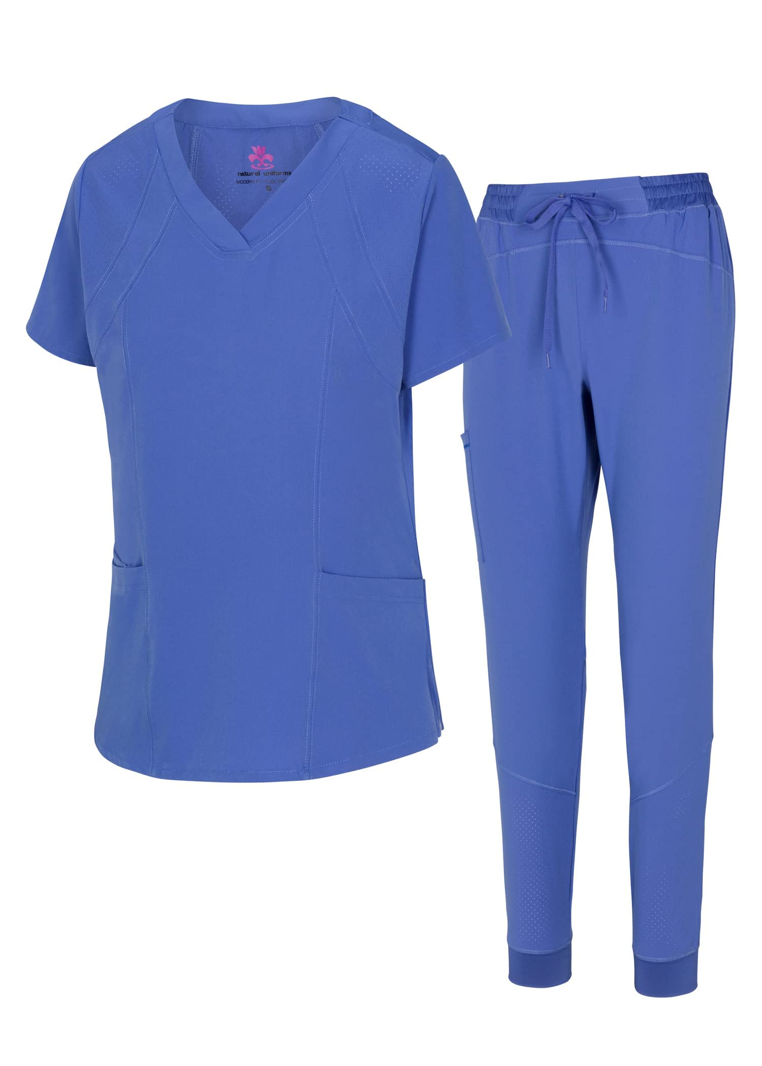 Women's Cool 4-Way Stretch Jogger Scrub Set - M&M Scrubs | Comfortable Medical Uniform for Nurses & Healthcare Professionals | Perfect for Hospital Shifts & Long Work Hours