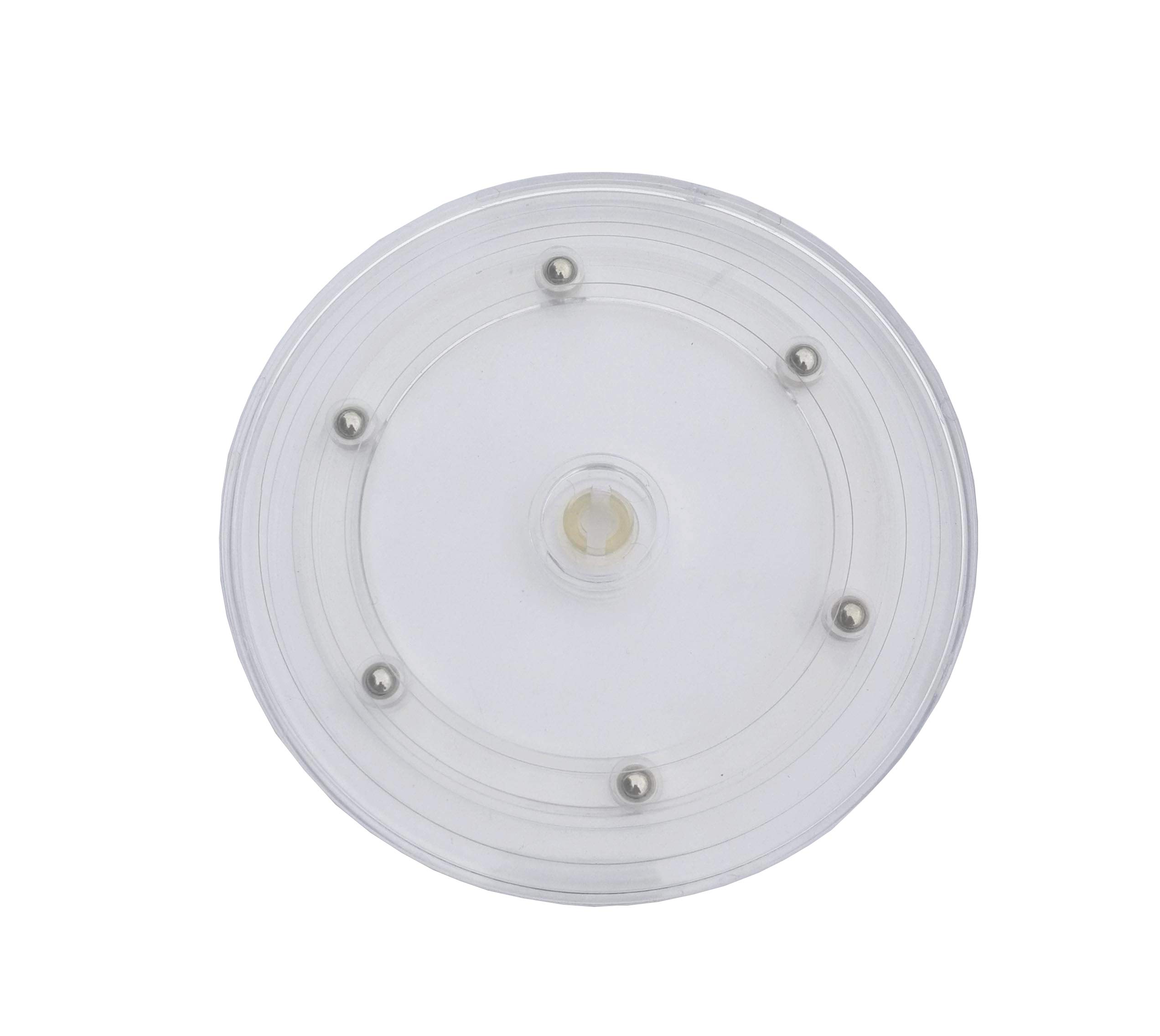 FixtureDisplays® 6 Inch Clear Plastic Spinner - Lazy Susan Turntable Organizer for Spices, Kitchen, Pantry | Perfect for Cake Decorating, Tabletop Display & Cabinet Storage