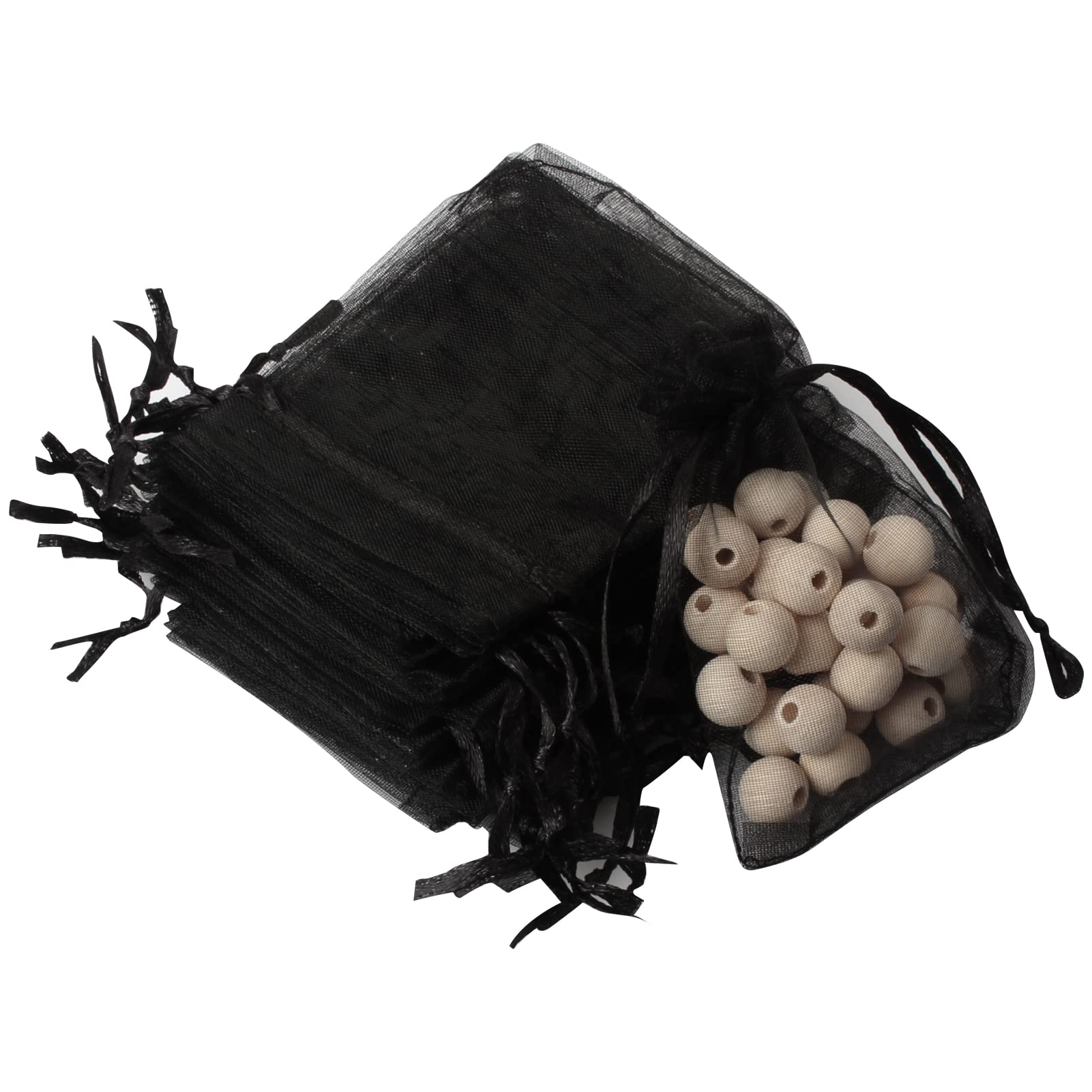 50 Pack MJIYA Organza Bags - Small Drawstring Jewelry Pouches for Wedding Favors, Tiny Gift Bags & Mini Gift Bags | Perfect for Jewelry Storage, Party Favors, Bridal Shower Gifts & Special Occasions