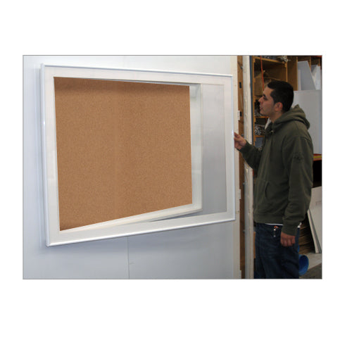 8 Inch Deep Shadow Box Display Case - Designer SwingFrame Metal Frame Shadowbox (25+ Sizes) - Perfect for Sports Memorabilia, Awards & Home Decor Display