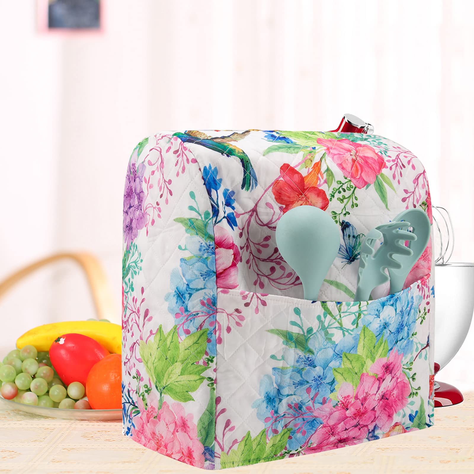 **Pioneer Woman Flower Print KitchenAid Mixer Cover - Compatible with 6-8 Quart Stand Mixers (Tilt Head & Bowl Lift Models) | Durable & Stylish Protection for KitchenAid & Hamilton Mixers | Perfect for Baking, Cooking & Kitchen Decor**