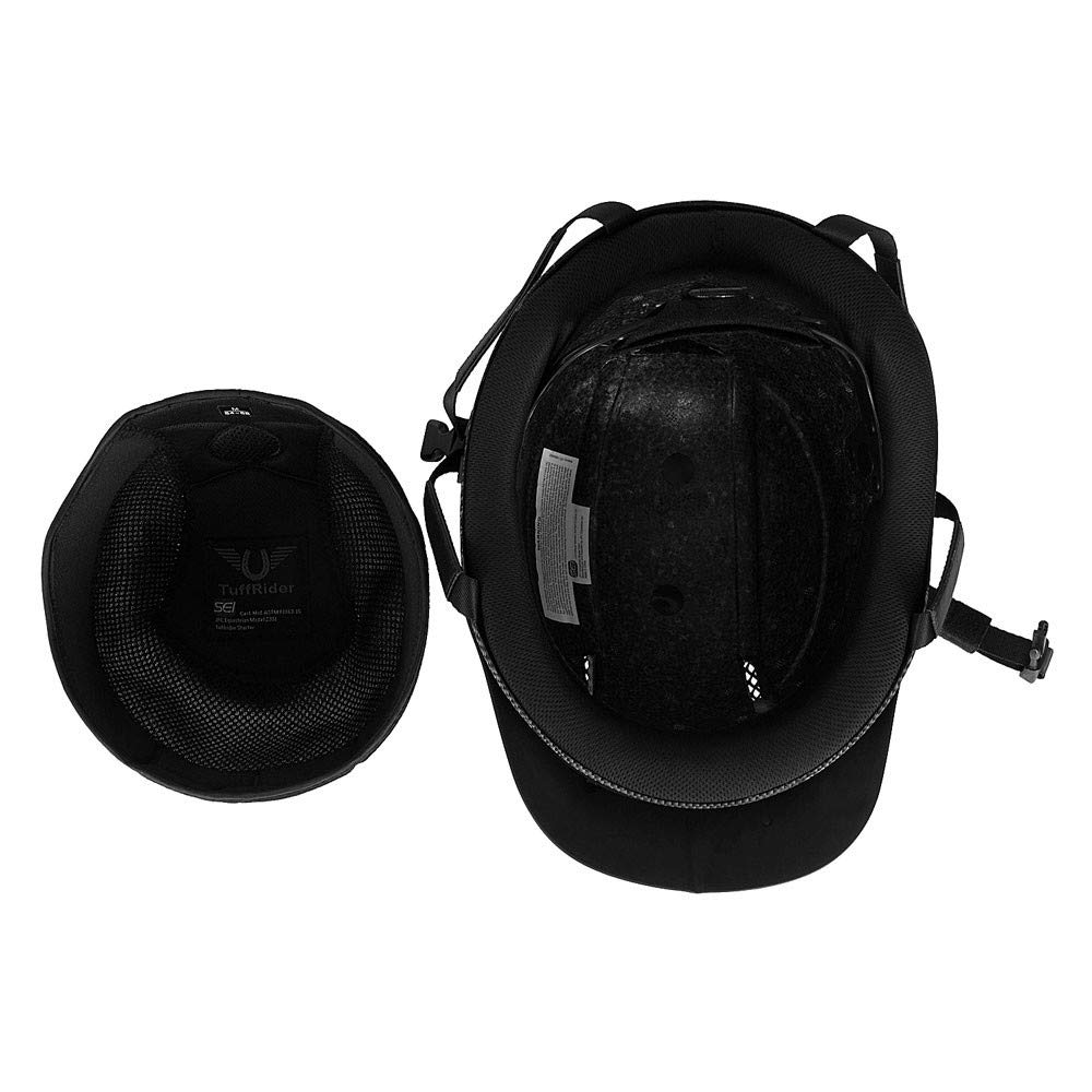 TuffRider Starter Carbon Fiber Equestrian Helmet for Horse Riding - Lightweight & Durable Safety Gear for English, Western & Trail Riding