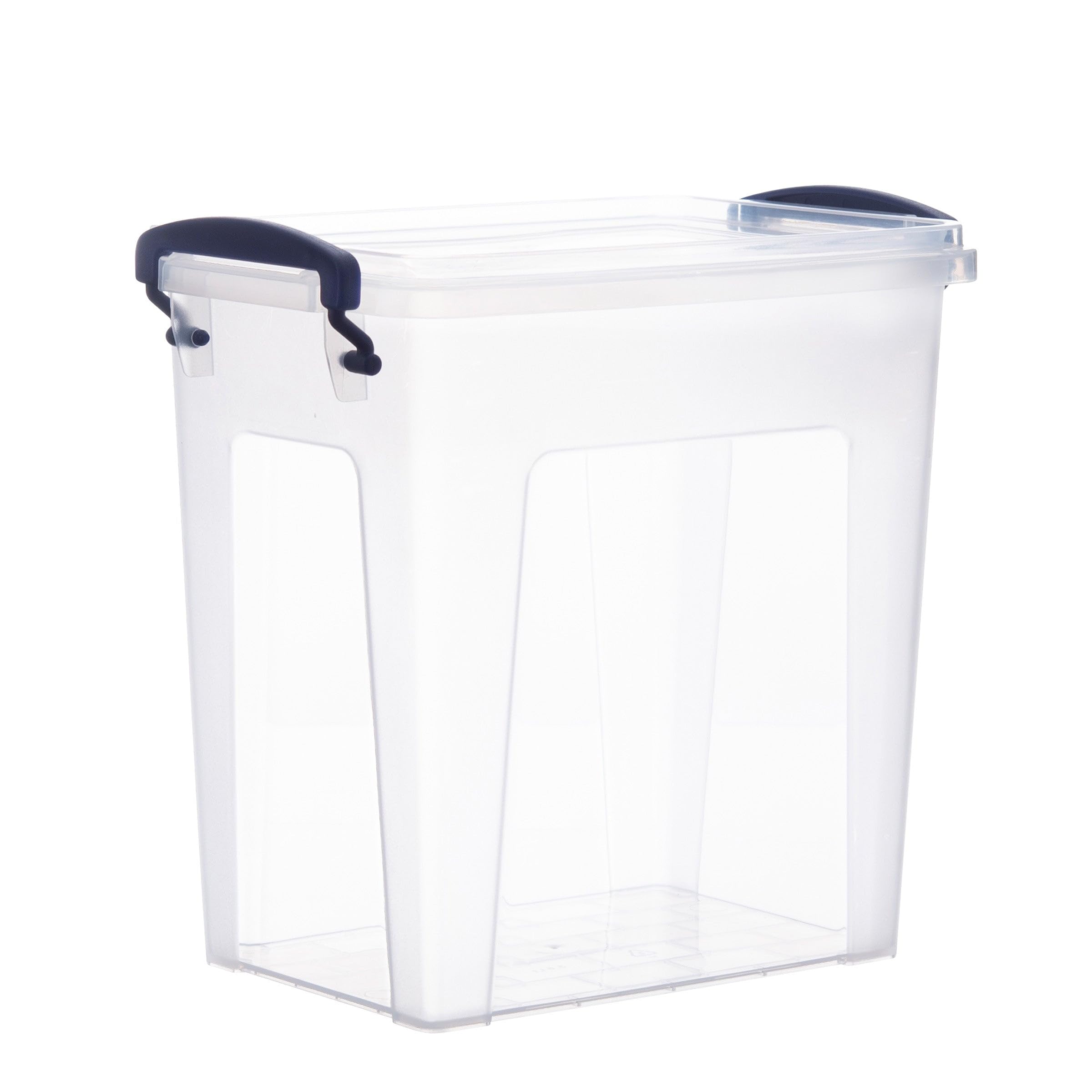 Superio Mini Deep Storage Organizer Bin with Lid - Clear Small Plastic Storage Box with Latch for Home, Kitchen, Garage - Perfect for Organizing Toys, Food, Supplies, Hair Accessories (3.75 Quart) - Ideal for Pantry, Craft Room, Bathroom & Office Storage Solutions