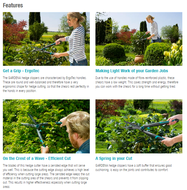 Gardena Hedge Clippers EasyCut 12301 20