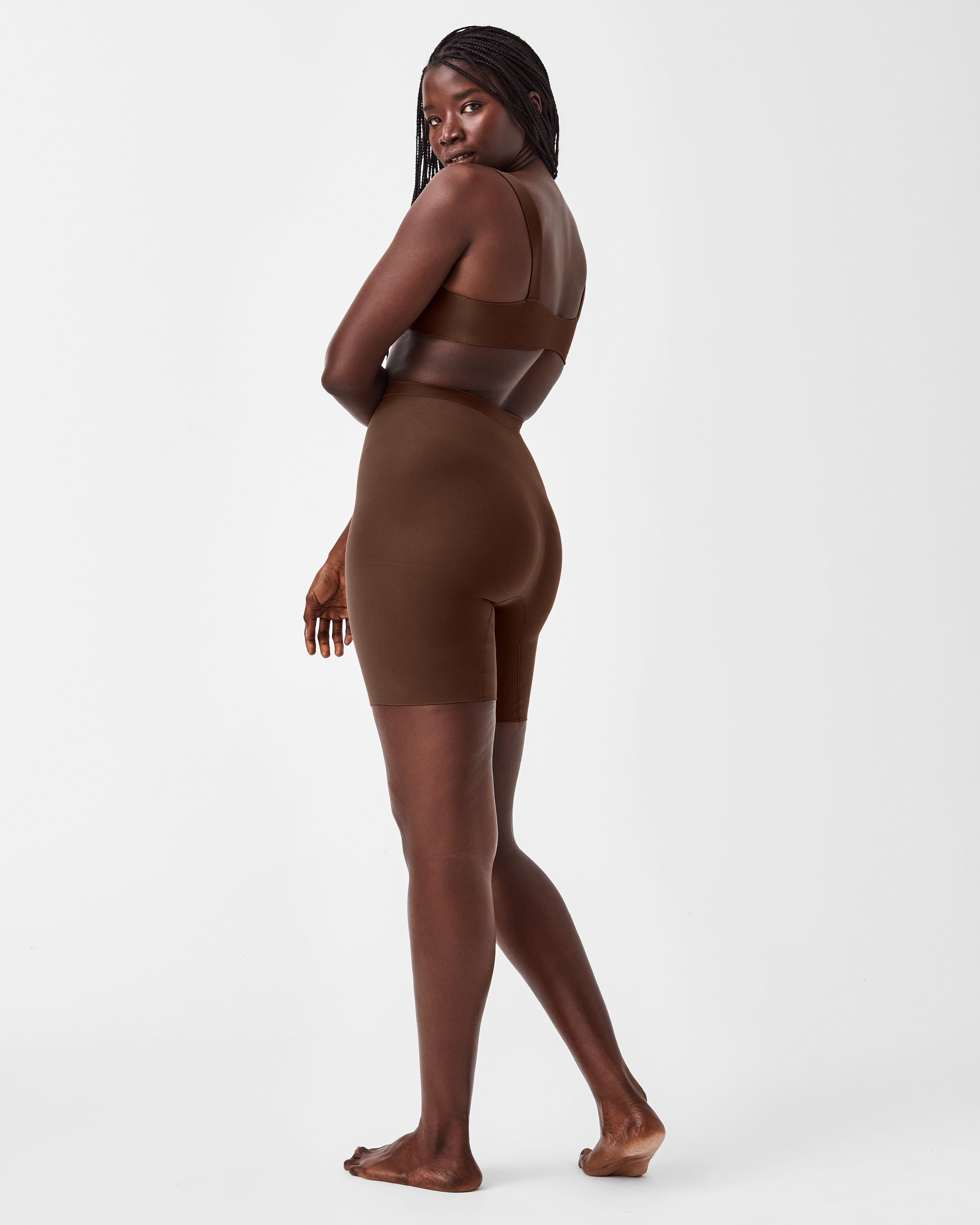 SPANX Sculpt™ Seamless Power Mid Thigh Shorts - High Waist Shaping Shorts for Women - Slimming & Comfortable Shapewear - Perfect for Workout, Yoga, and Everyday Wear