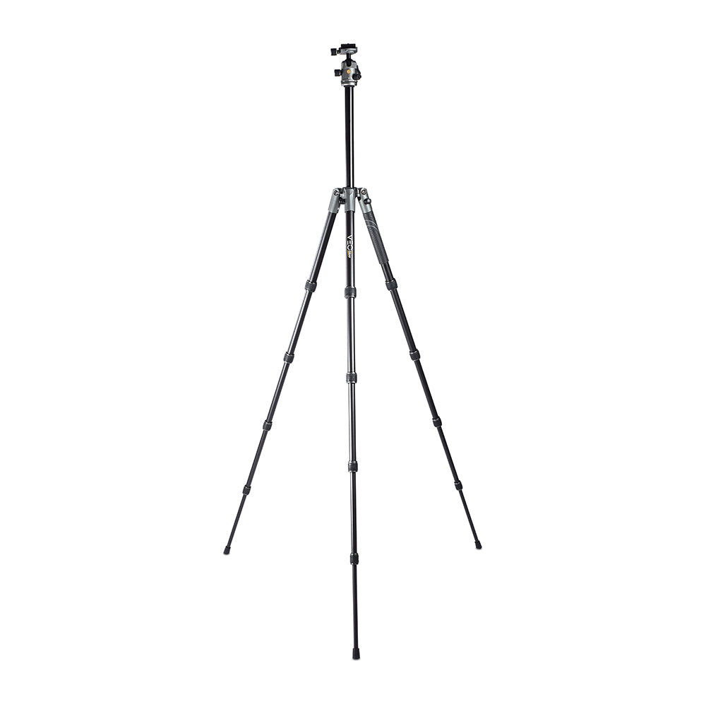 VEO 2S 235AB Lightweight Aluminum Travel Tripod & Monopod with 360° Ball Head - 13.2lbs/6kg Load Capacity - Perfect for Travel Photography, Hiking & Outdoor Adventures