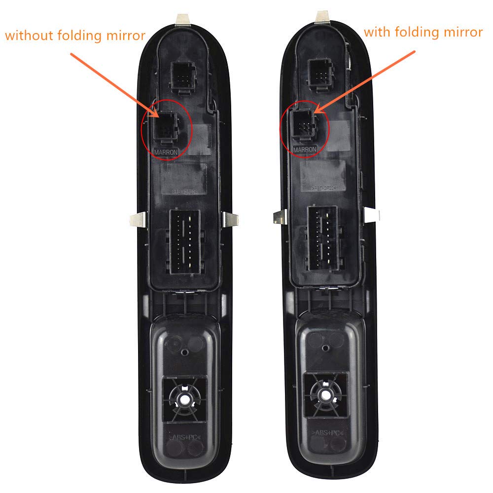 26-Pin Master Power Window Mirror Switch 96650620ZD Compatible with Peugeot 3008 5008 2009-2015 Models - Perfect for Car Window & Mirror Control Repair & Replacement