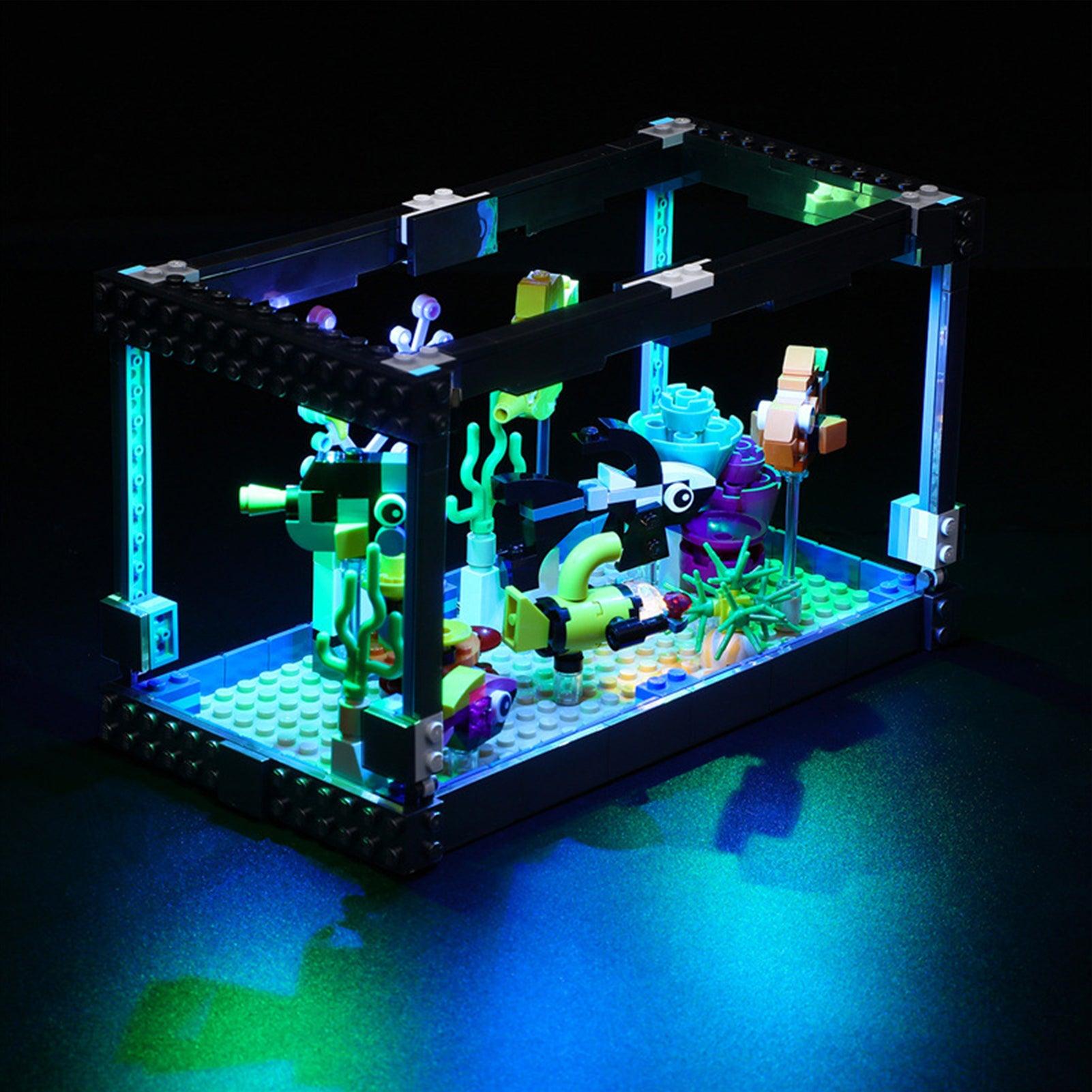 Best Light Kit for LEGO Ideas Creator Fish Tank 31122 - Enhance Your LEGO Aquarium Display for Home Decor & Gift Giving