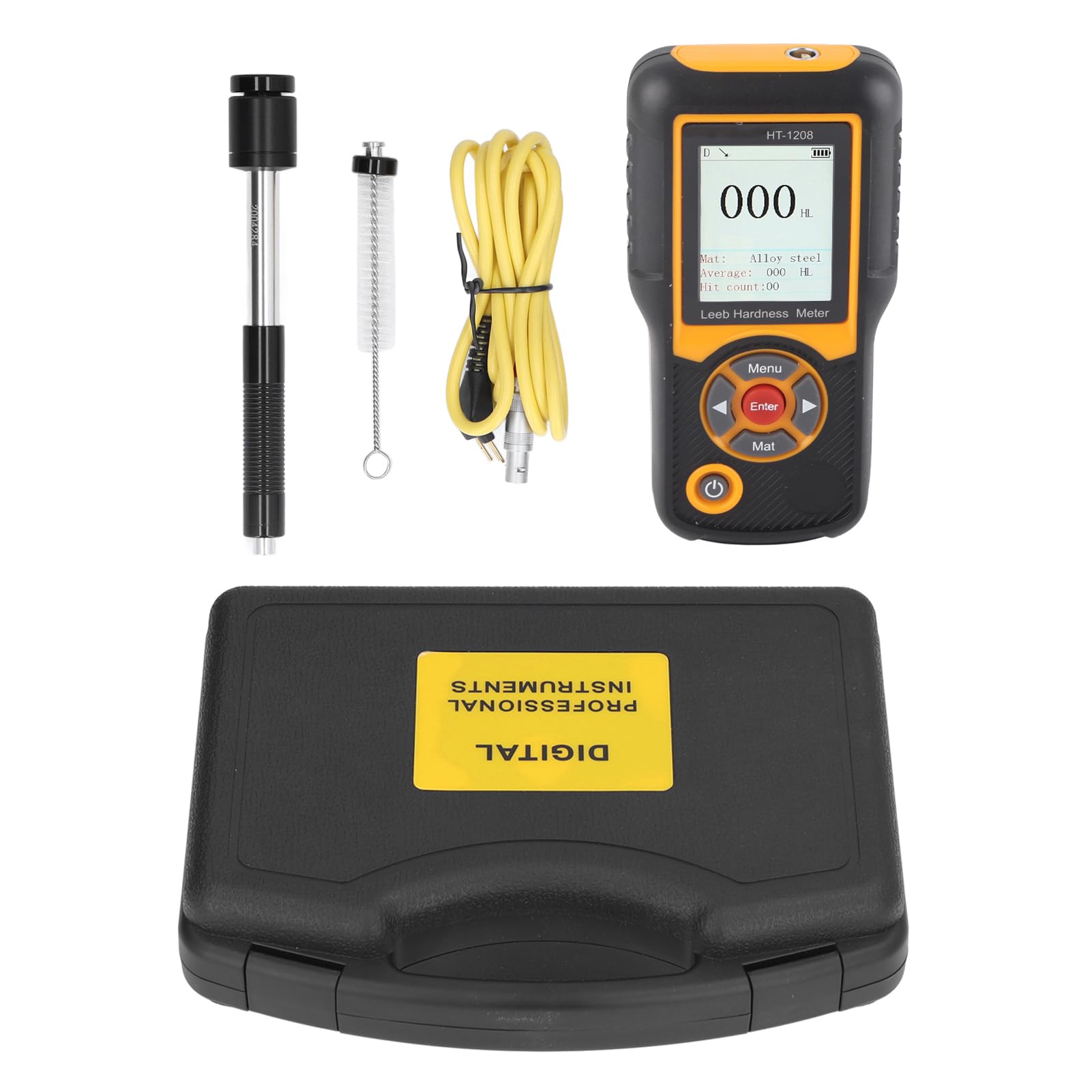 High Accuracy Digital Hardness Tester - ABS Durometer Scale (HT-1208) | Portable Material Hardness Meter for Rubber, Plastic & Metal Testing | Industrial & Laboratory Use