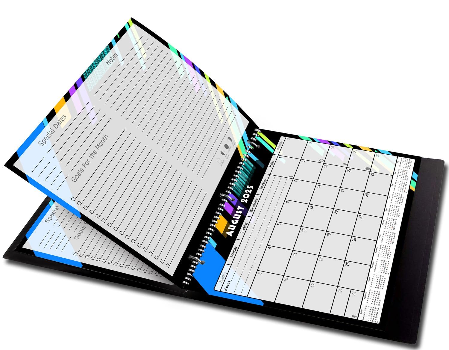 2025-2026 12-Month Academic Wall & Desk Planner with 3-Ring Binder - School Calendar for Teachers & Students (Edition #012) - Perfect for Classroom Organization, Homework Tracking & Study Planning