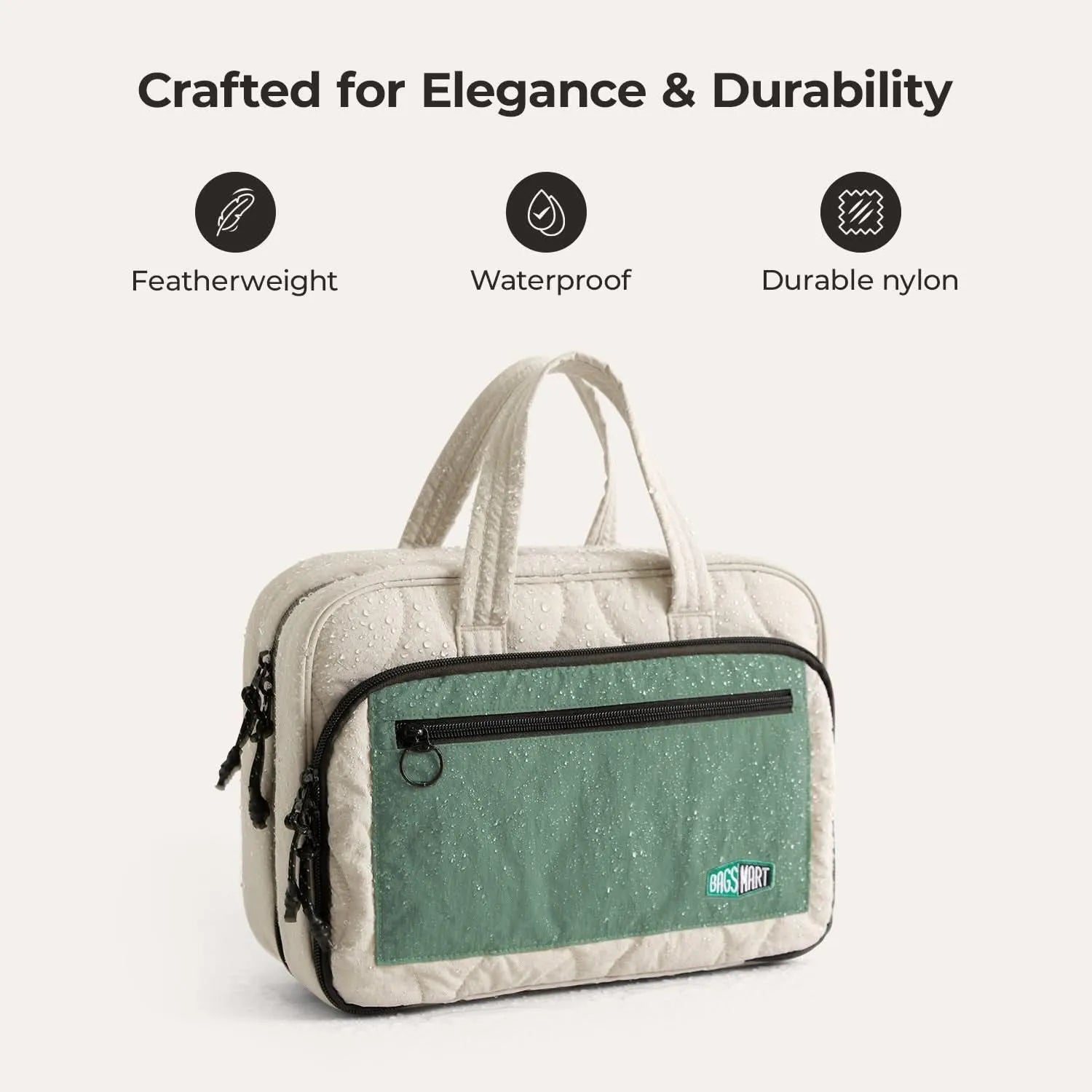 Paz Hanging Toiletry Bag for Travel - Waterproof Cosmetic Organizer with Multiple Pockets - Perfect for Bathroom, Camping & Gym Essentials Storage