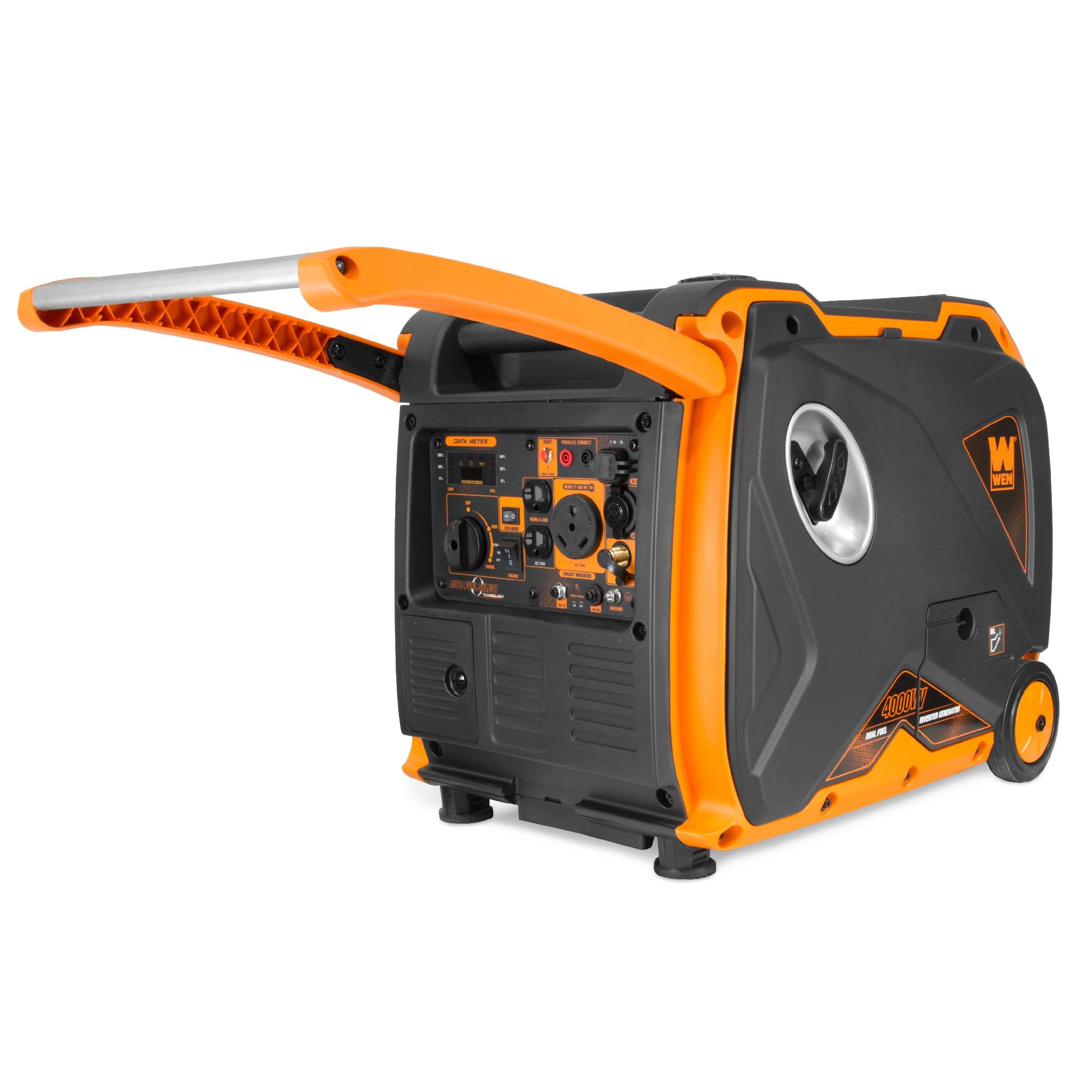 WEN DF400i 4000W Super Quiet Dual Fuel Inverter Generator - RV Ready with Electric Start & Fuel Shut Off | Perfect for Camping, Home Backup & Outdoor Power