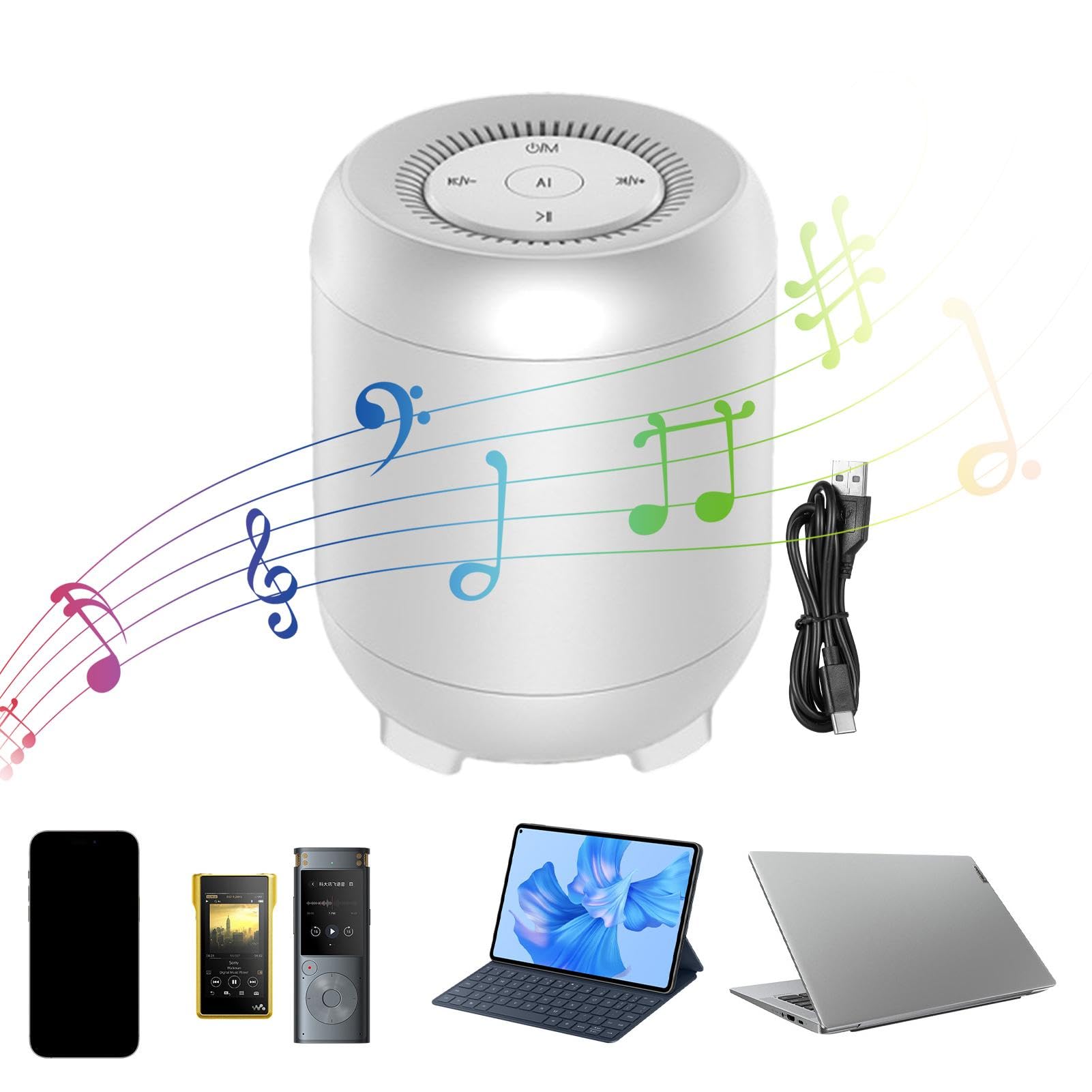 Kivrimlarv Portable Bluetooth Speaker - Compact Voice-Controlled Wireless Speaker with Built-in Mic for Alexa & Google Assistant | Perfect for Home Office, Outdoor Adventures, Travel & Parties