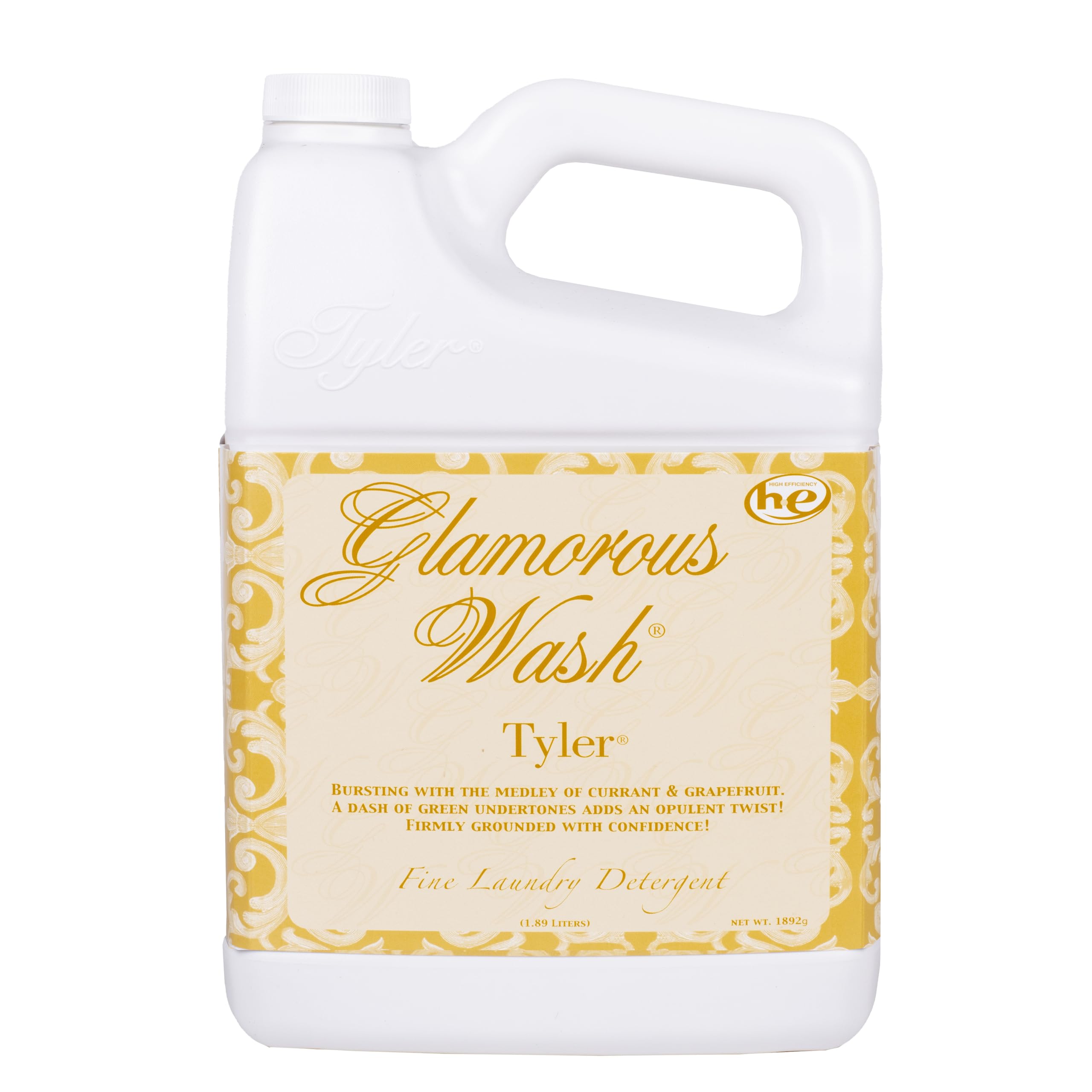 Tyler Candles Liquid Laundry Detergent - Hypoallergenic Scented Detergent for Delicate Fabrics & Bedding - Tyler Fragrance, 67oz (1892g) - Gentle Wash for Silk, Lingerie & Luxury Linens