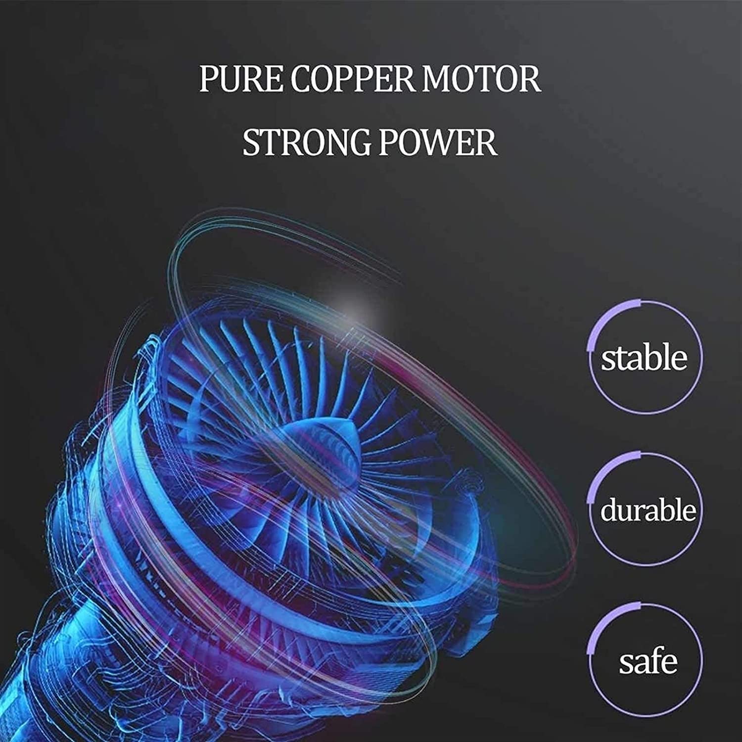 **6000Pa Powerful Cordless Handheld Vacuum Cleaner - Lightweight & Portable for Home, Car, Pet Hair Cleaning - Ideal for Quick Spills, Upholstery, and Hard-to-Reach Areas (Black)**