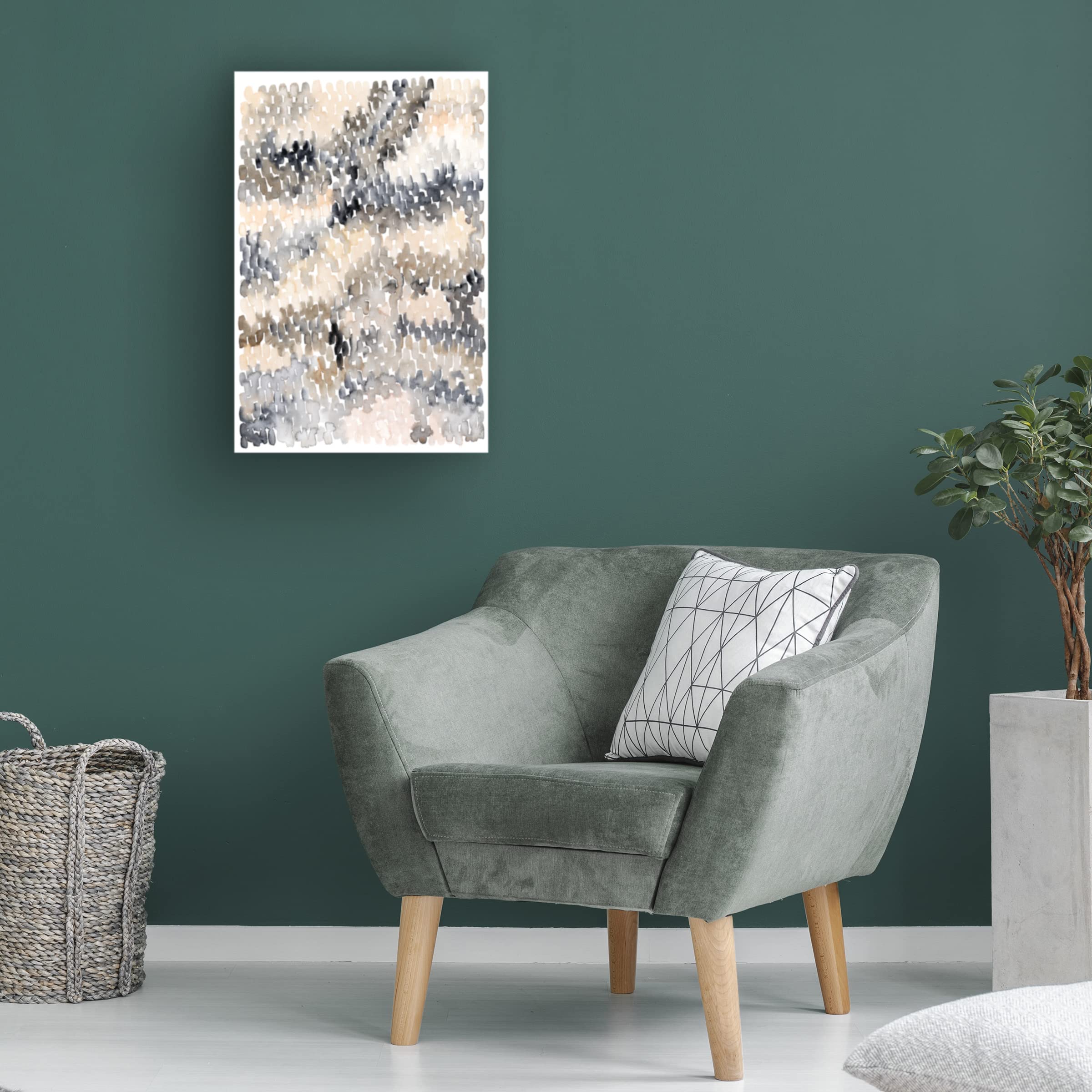 Grace Popp Pebble Beach I Canvas Wall Art Print - Coastal Landscape Painting for Living Room, Bedroom & Office Decor - Premium Trademark Fine Art Collection