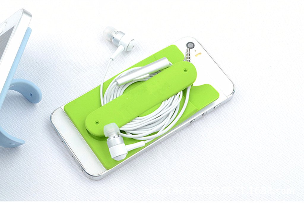 Stick-on Phone Stand Wallet - 6pcs Silicone Card Holder for Daily Use