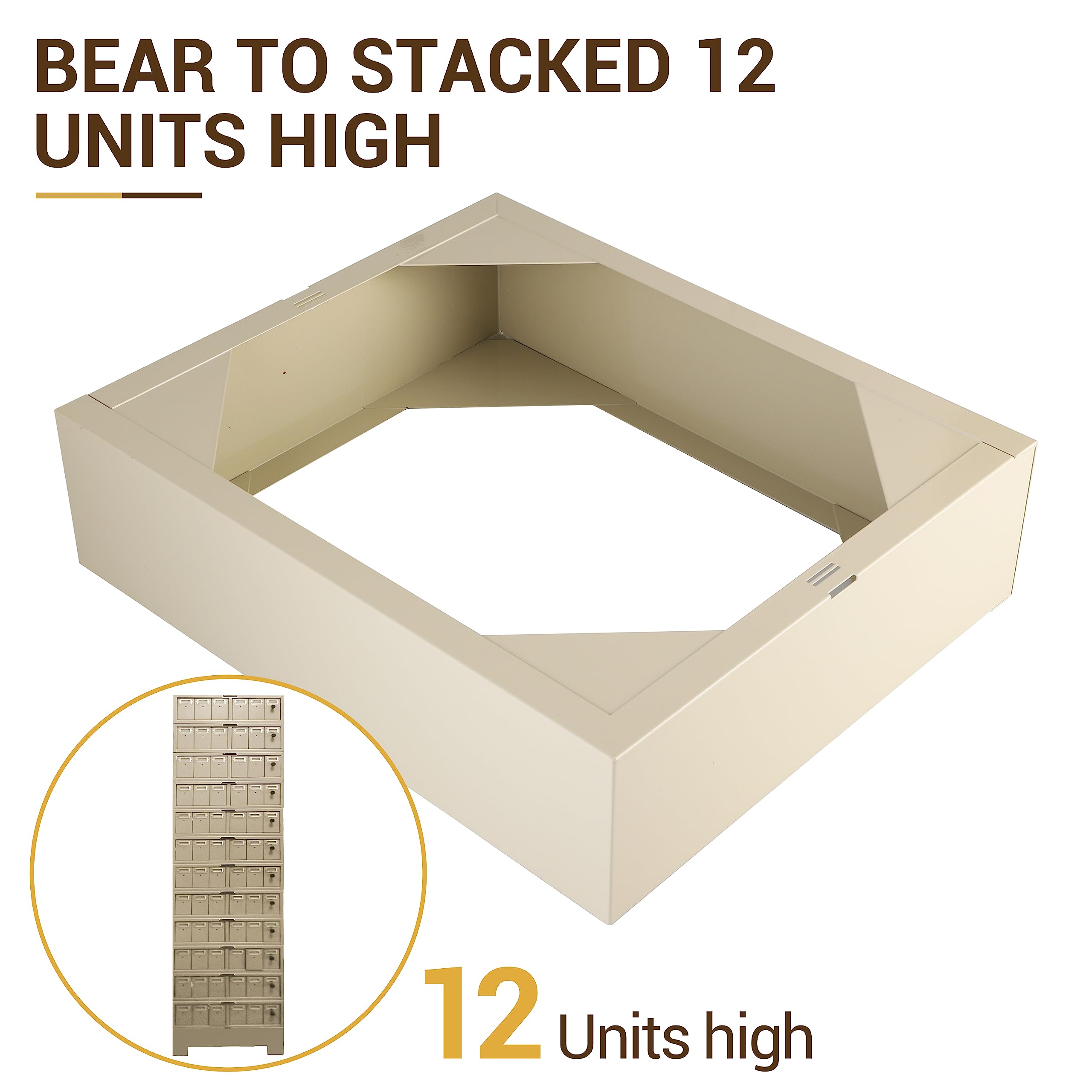 4E's USA Storage Cabinet Base with Sliding Doors - Heavy Duty Metal Storage Organizer for Garage, Office, and Home Organization