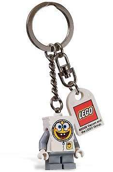 LEGO SpongeBob SquarePants Spacesuit Keychain - Fun Cartoon Character Keyring for Backpacks, Gifts & Collectibles