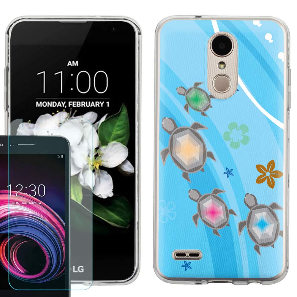 Durable TPU Phone Case for LG Aristo 3 & Tribute Empire with Tempered Glass - Perfect for Daily Protection