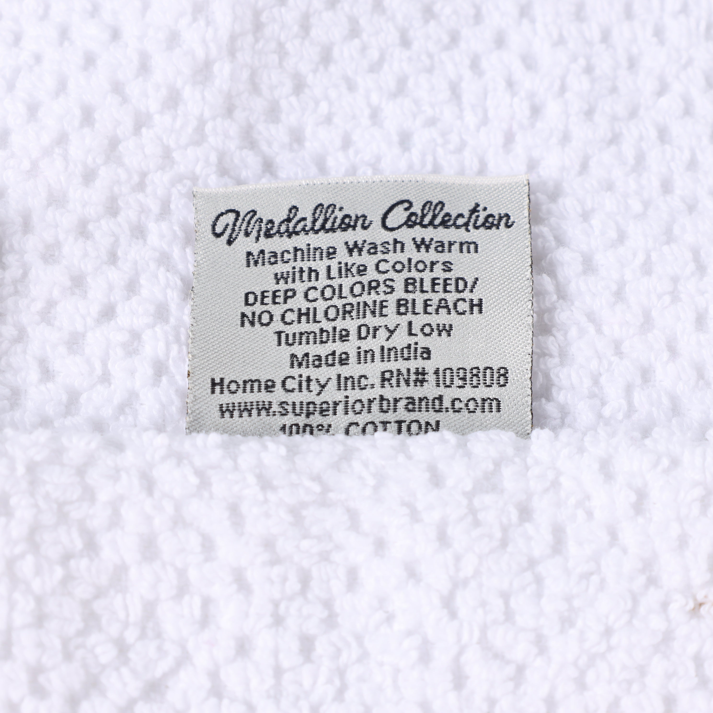 Premium Medallion Cotton Jacquard Textured Face Towels & Washcloths - 12-Piece Set for Spa, Bathroom & Luxury Home Decor