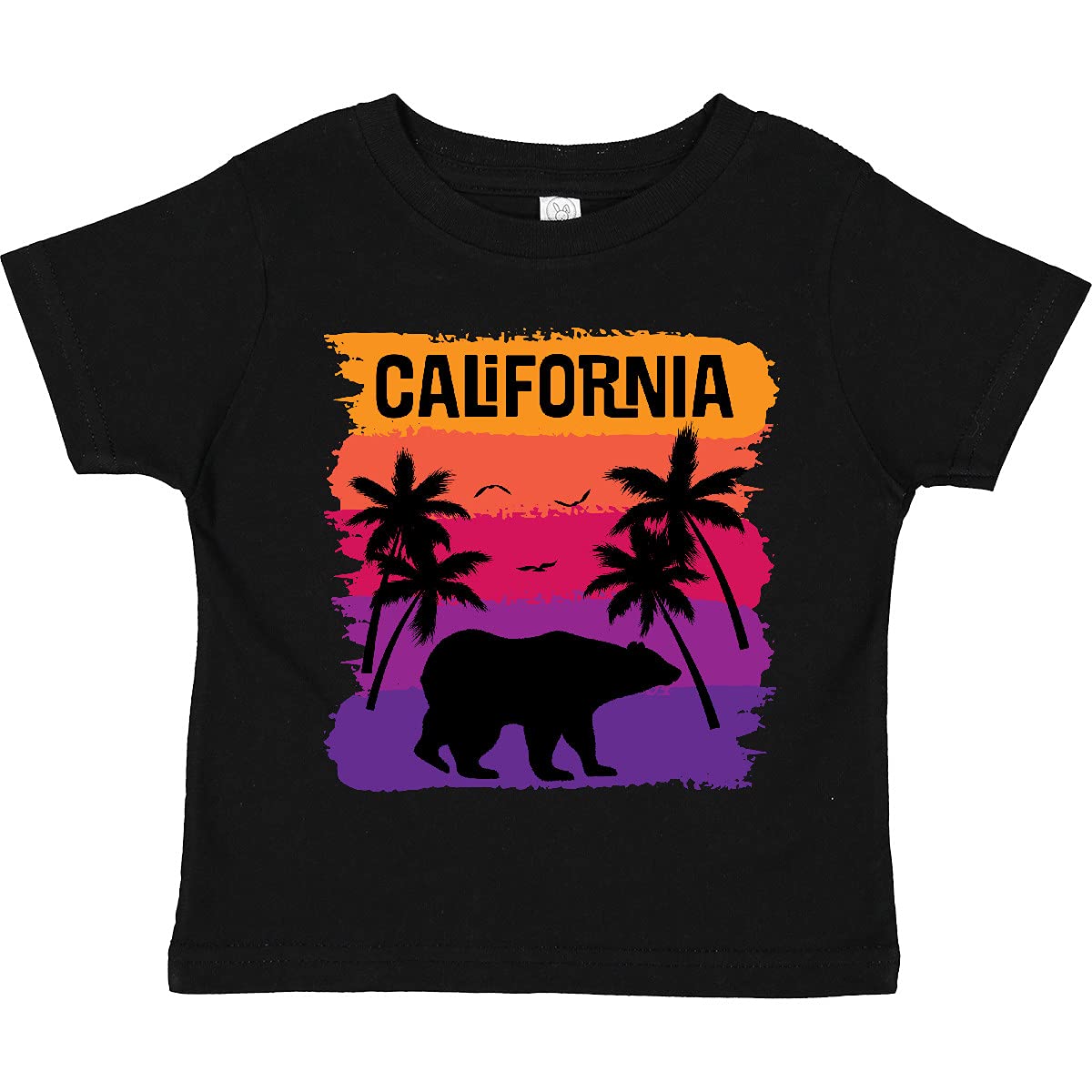 Inktastic California Sunset Vacation Beach Toddler T-Shirt - Cute Summer Graphic Tee for Boys & Girls - Perfect for Beach Trips, Family Vacations & Outdoor Adventures