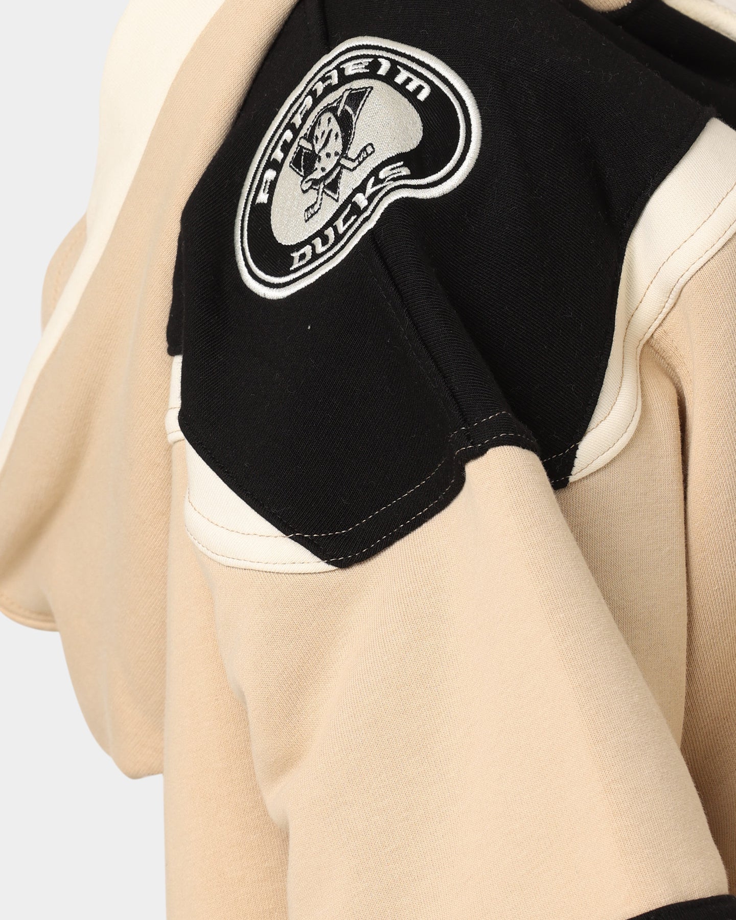 47 Brand Anaheim Ducks Superior Lacer Hoodie - Men's Khaki Pullover Sweatshirt for Casual Wear & Sports Fans