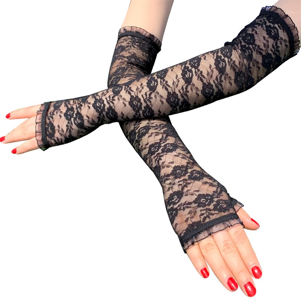 Trendy Y2K Fashion Gloves & Arm Warmers - Stylish Arm Sleeves for Winter, Cosplay, and Streetwear Outfits