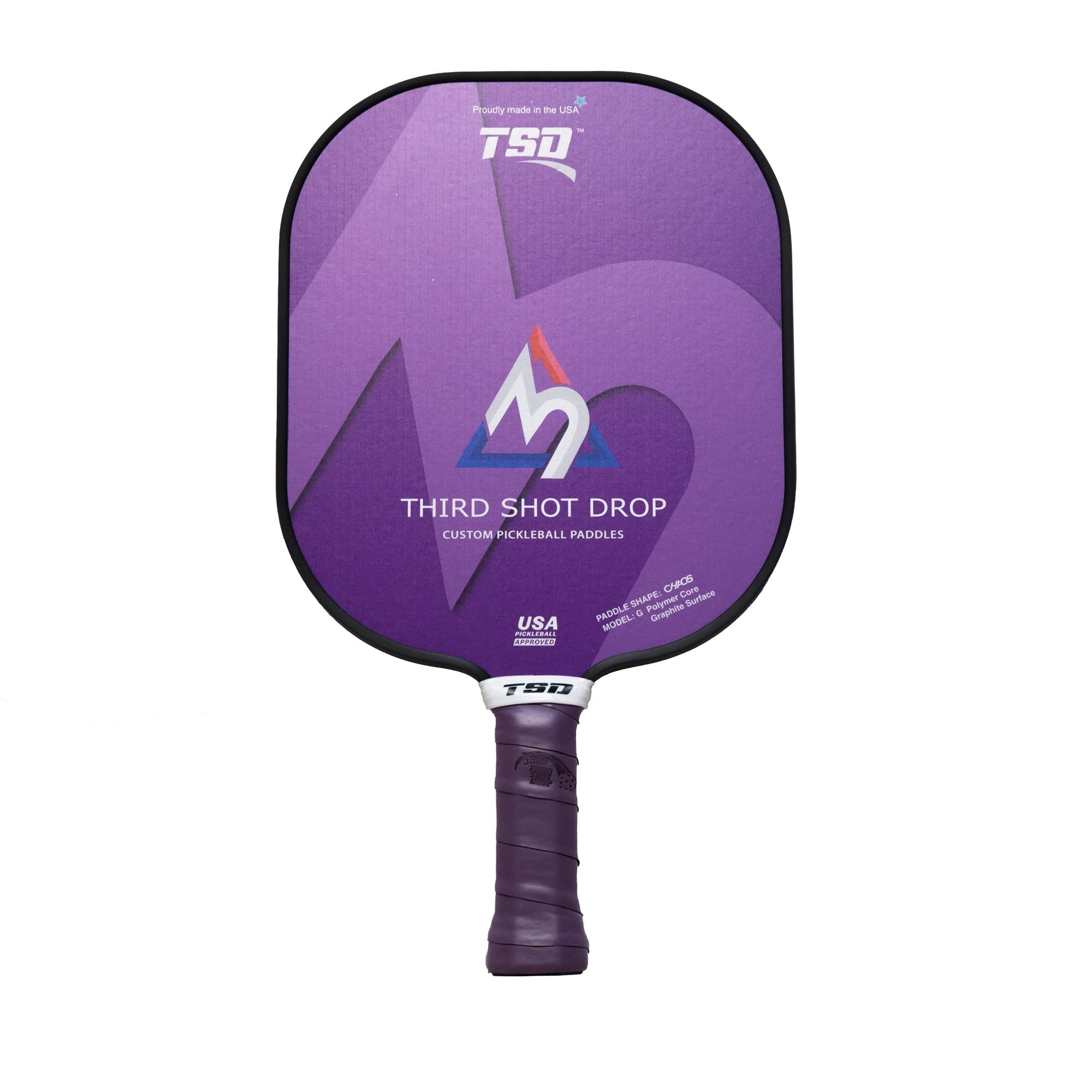 Premium Custom Pickleball Paddle - Third Shot Drop Chaos Wide Body Design | US Stock | Perfect for Competitive Play & Recreational Games