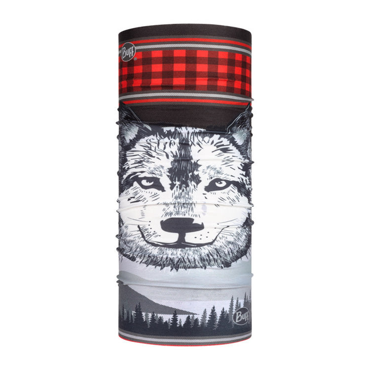 BUFF Original Lone Wolf Multifunctional Headwear - Lightweight, Moisture-Wicking & UV Protection for Hiking, Running, Cycling & Outdoor Activities