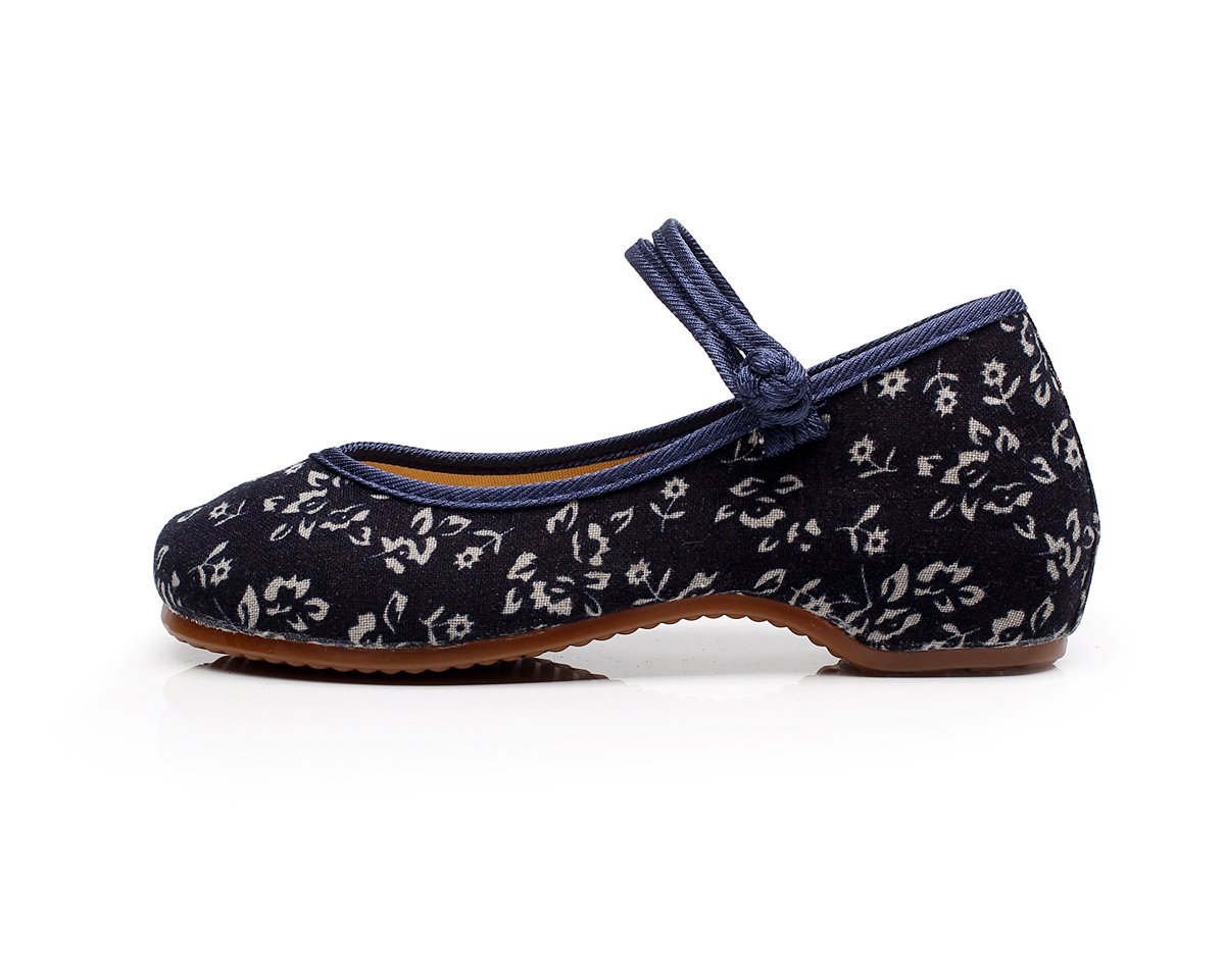 Vintage Chinese Style Embroidered Women's Mary Jane Shoes - Traditional Qipao Dress Flats for Weddings, Tea Ceremonies & Cultural Events