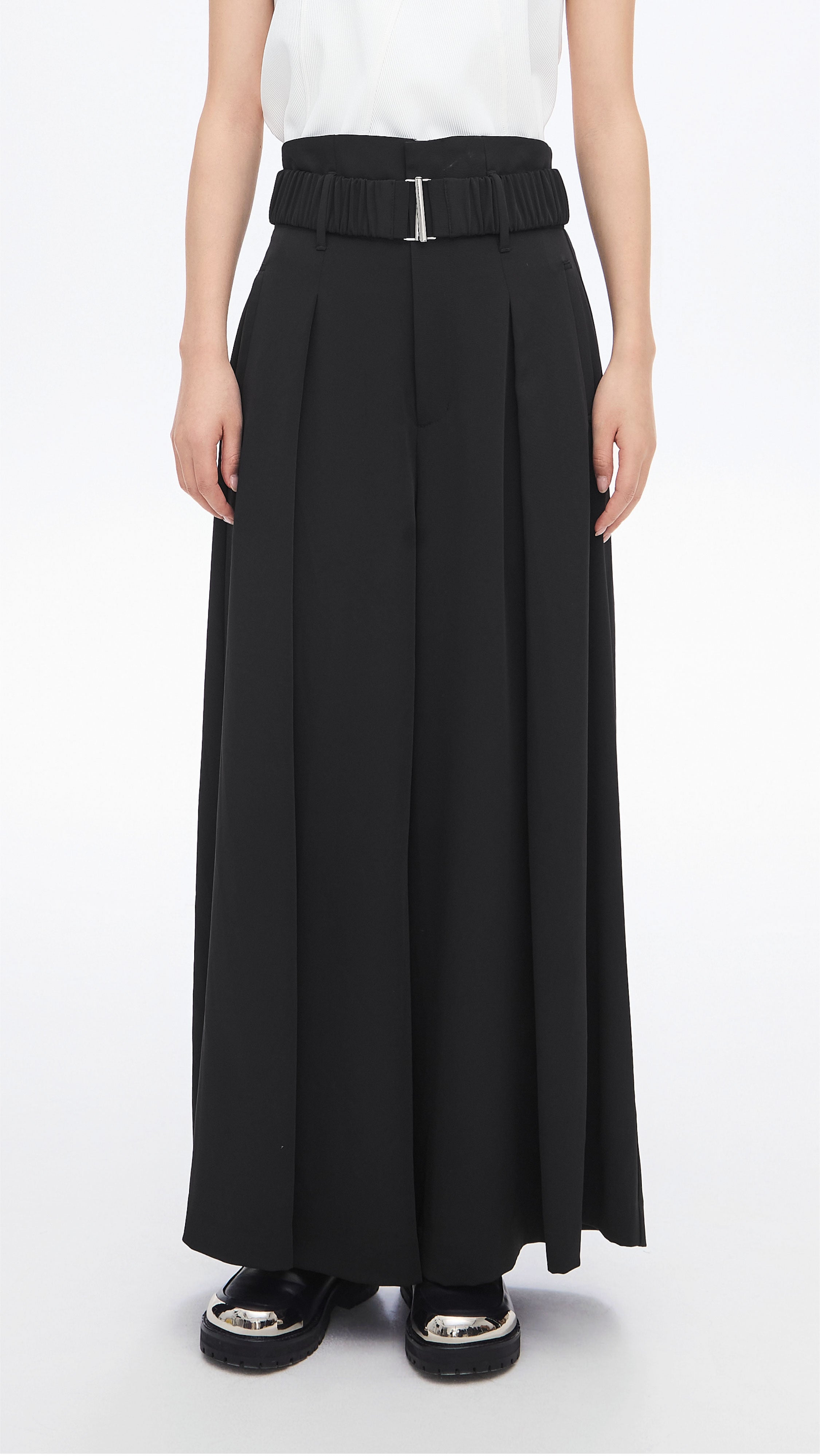 High Waist Wide Leg Pants for Women - Stretchy Comfortable Trousers with Pockets | Office, Casual & Travel Outfit | Plus Size Available