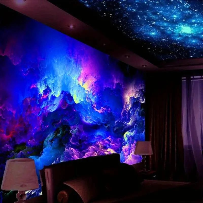 Vibrant Modern Galaxy Print T-Shirt - Trendy Space Design for Men & Women - Perfect for Casual Wear, Cosplay & Sci-Fi Fans