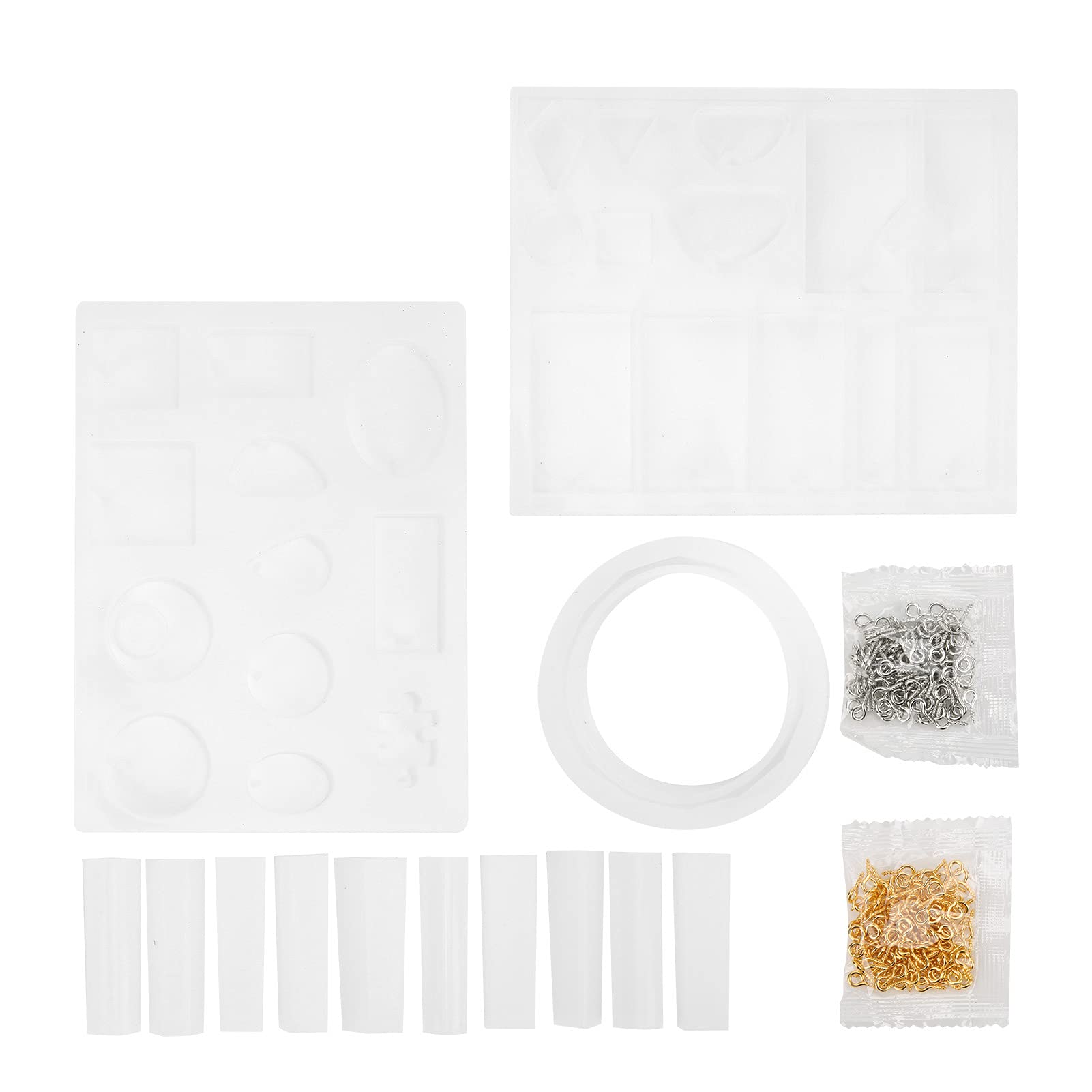 Premium Jewelry Resin Molds - Food-Grade Silicone Pendant Casting Molds for DIY Earrings, Necklaces & Bracelets - Perfect for Handmade Jewelry Making, Craft Projects & Gift Creations