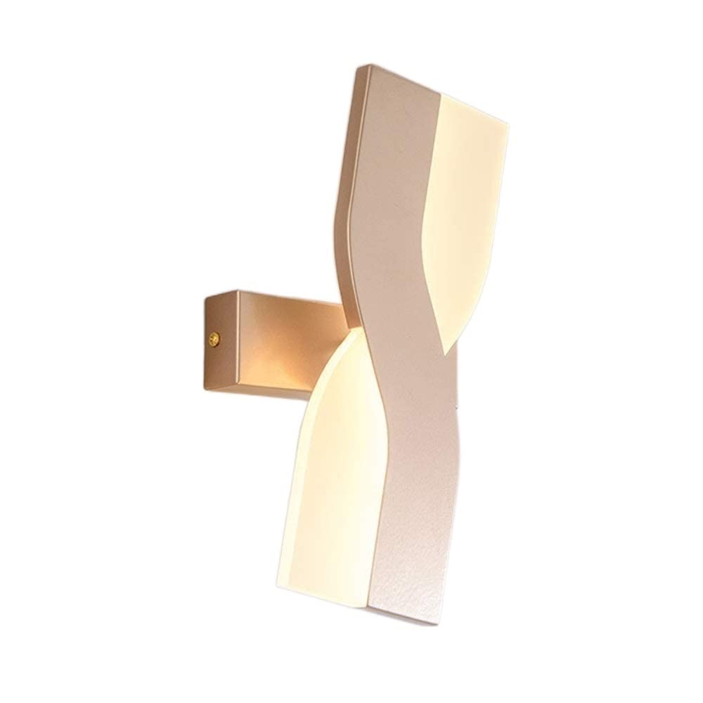 Modern Farmhouse LED Wall Sconce - 6W Rotatable Metal Wall Light with Acrylic Shade for Bedroom, Living Room & Hallway | Energy-Efficient Indoor Lighting Fixture | Dimmable Bedside Lamp for Cozy Ambience