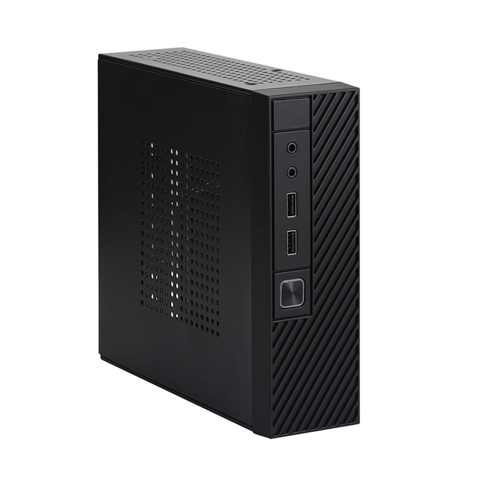 HDKEAN M06 HTPC Case - Industrial Mini PC Enclosure with USB 2.0 Ports for Home Theater & Office Use | Compact & Efficient Computer Chassis for Media Streaming & Industrial Control Applications