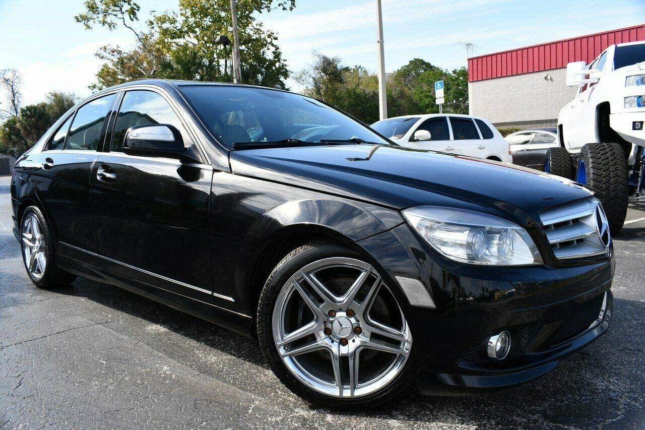 Clear Lens Front Side Marker Housings for 2008-2011 Mercedes W204 Pre-LCI C-Class - Perfect for Custom Lighting & Car Upgrades