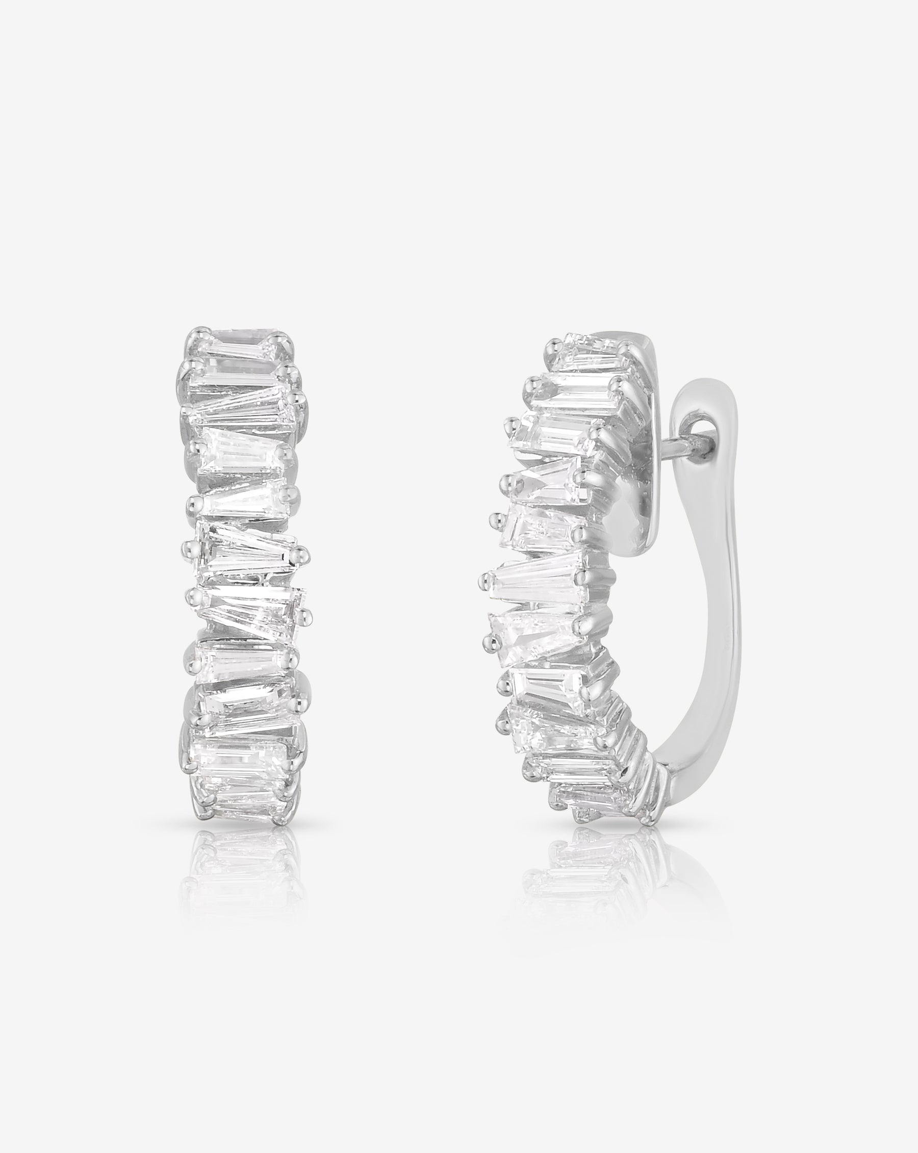 Exquisite Baguette Diamond Statement Earrings for Women - Elegant Luxury Jewelry for Parties, Weddings & Special Occasions