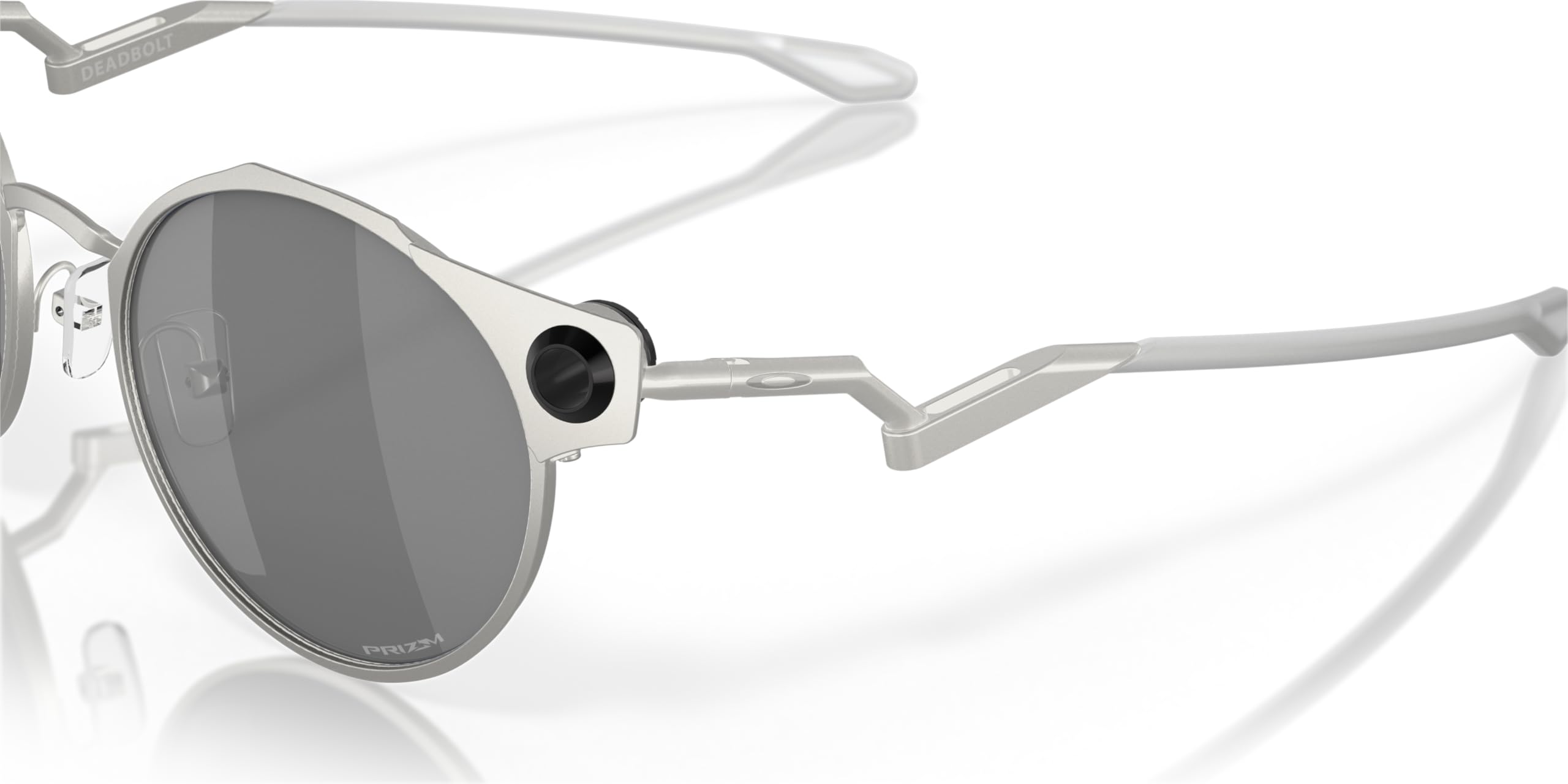 Oakley Men's Sunglasses - Satin Chrome Frame with Prizm Black Lenses, 50mm Polarized Sports & Driving Shades for Outdoor Activities