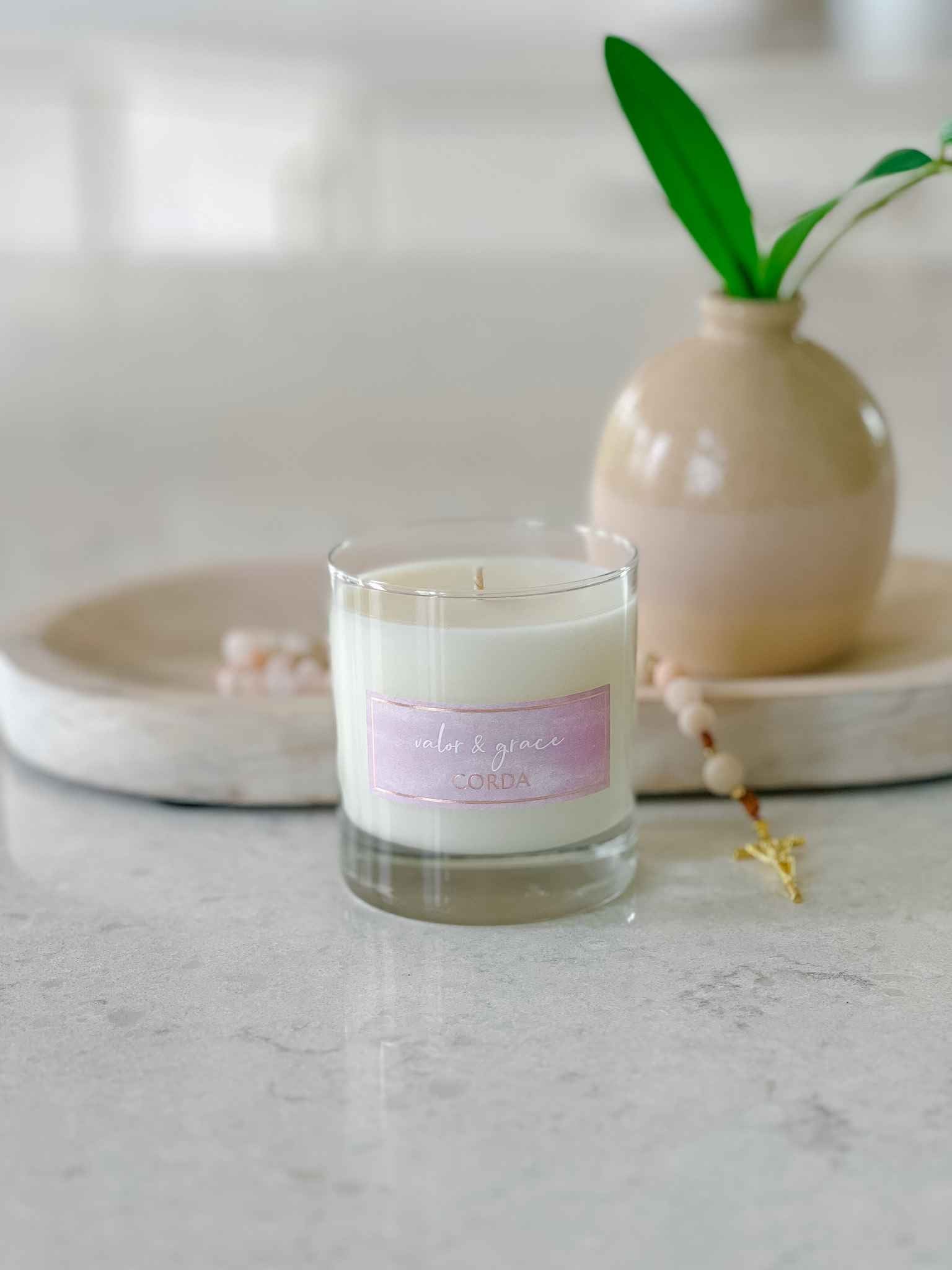 Valor & Grace St. Joan of Arc Scented Candle - French Oak & Lavender Aromatherapy for Home Relaxation & Meditation