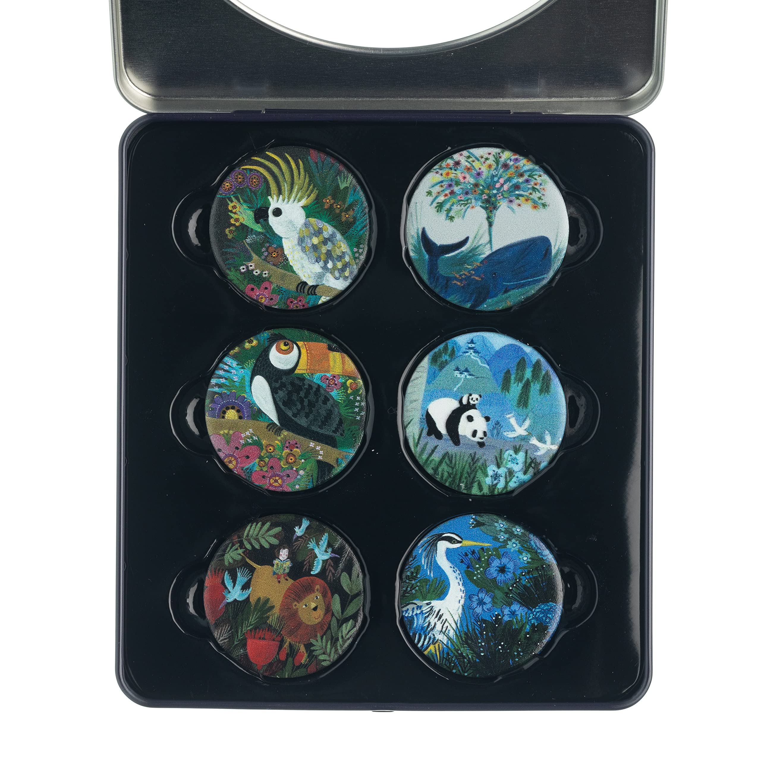 6-Pack Quilted Bear Pattern Weights (40mm) - Scratch-Resistant Fabric Weights for Sewing, Quilting & Crafting - Multiple Animal Designs - Perfect for DIY Projects & Fabric Cutting (Kay Widdowson Collection)