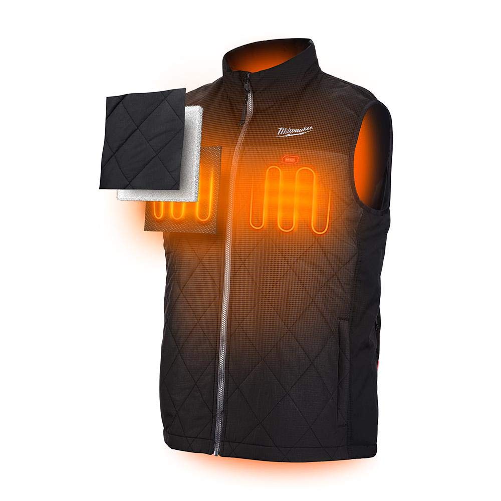 Milwaukee M12 Heated AXIS Vest - Lithium-Ion Battery Powered Heated Jacket for Men - Perfect for Outdoor Work, Construction & Cold Weather Activities