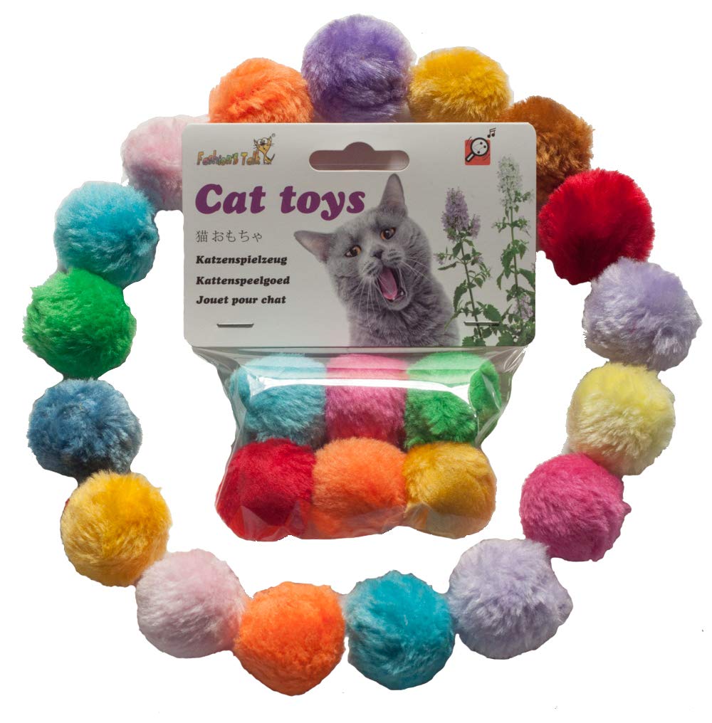 Fashion's Talk Cat Toys - Interactive Furry Rattle Ball for Kittens & Cats - Perfect for Playtime, Training & Indoor Entertainment